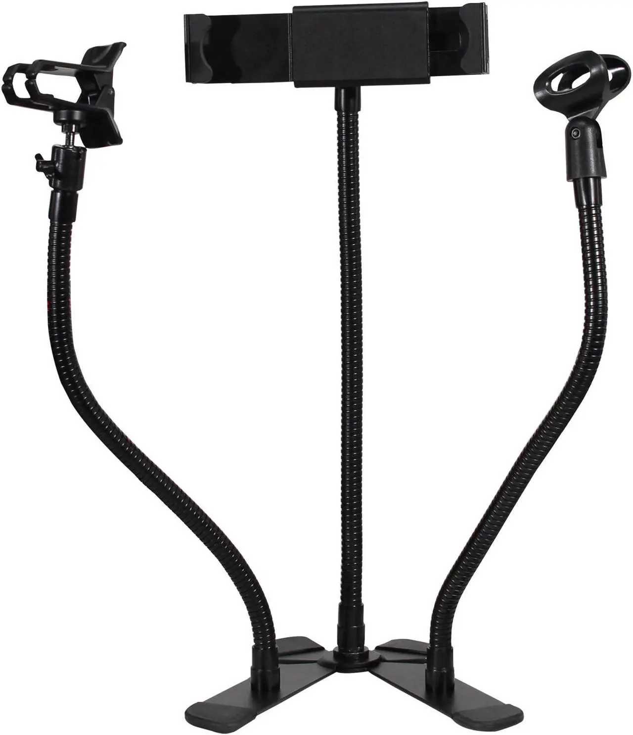 Alt view image 2 of 13 - ProX X-MOBITCP20 Mobi Buddy Hands Free Tablet Mobile Device Clip Kit DJ Cellphone holder Selfie Stick Table Stand Tripod Clamp and Case