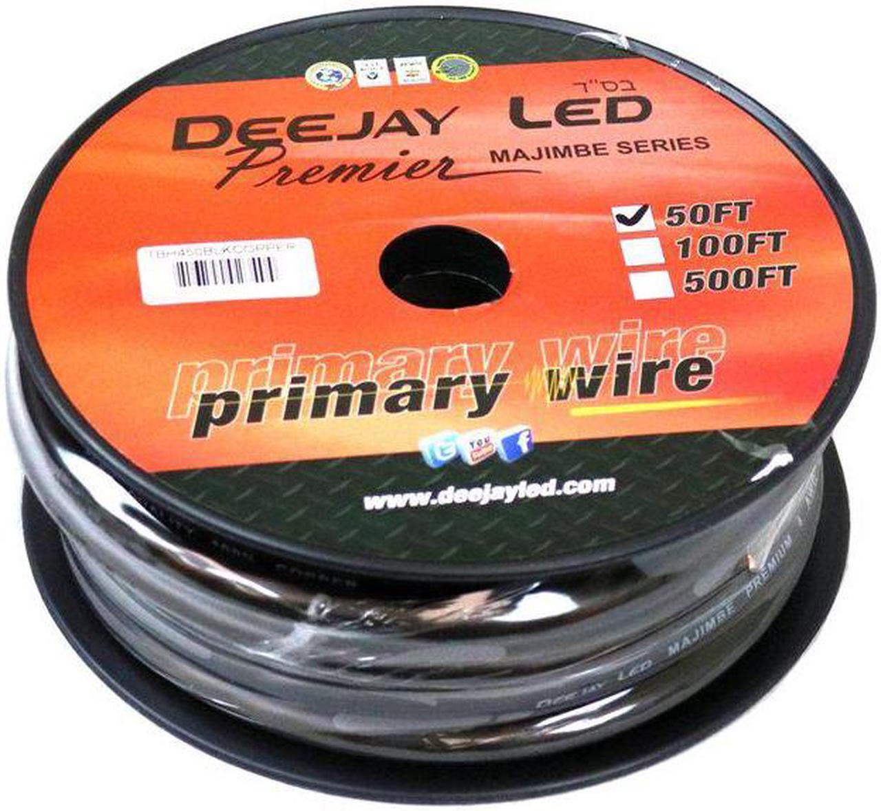 Alt view image 2 of 3 - Deejay Led 4-Gauge 50 Foot Black Pure Copper Stranded Power Cable