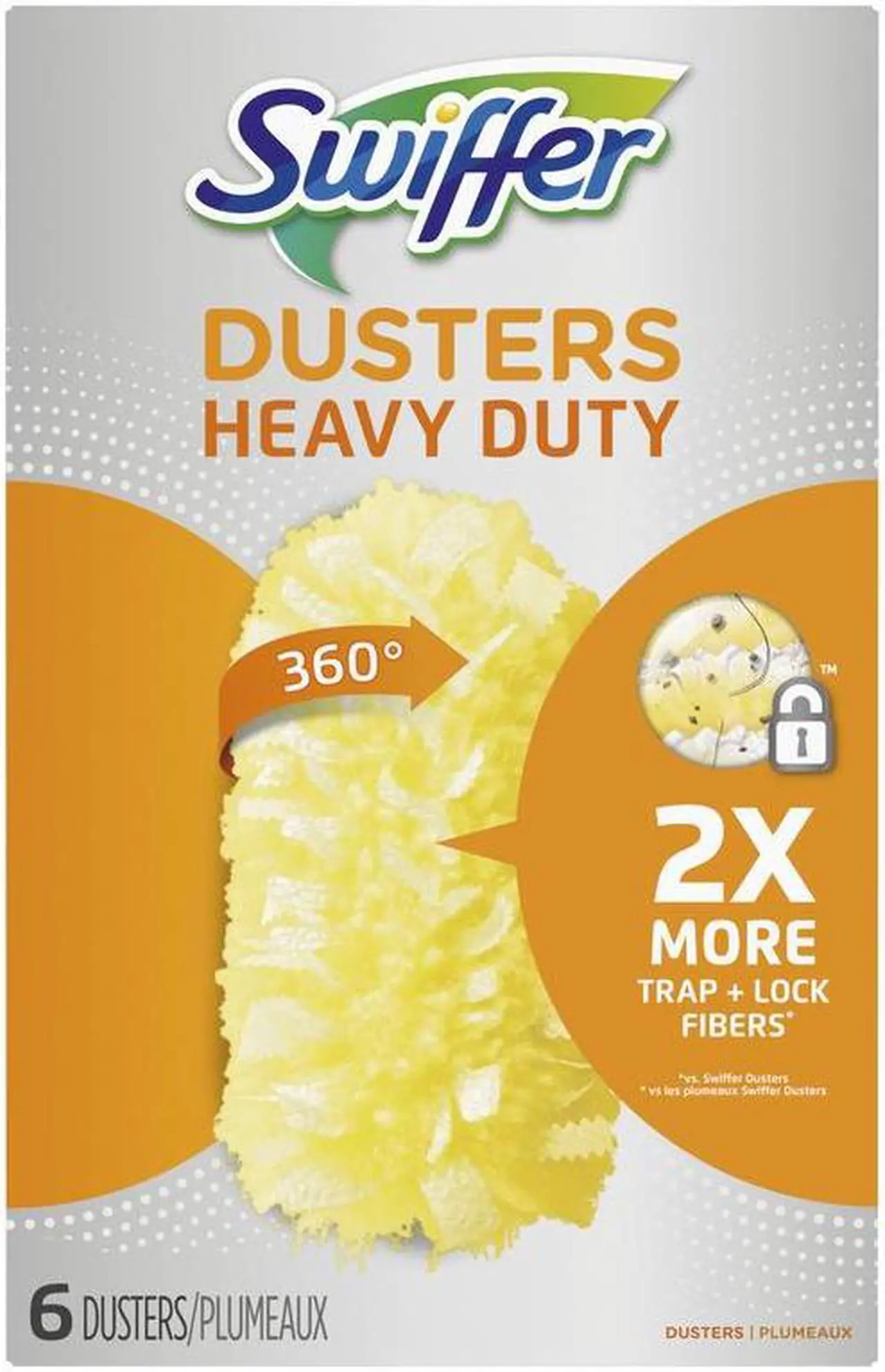 Alt view image 15 of 16 - Swiffer 360 Dusters Refill Dust Lock Fiber Yellow 6/Box 21620BX