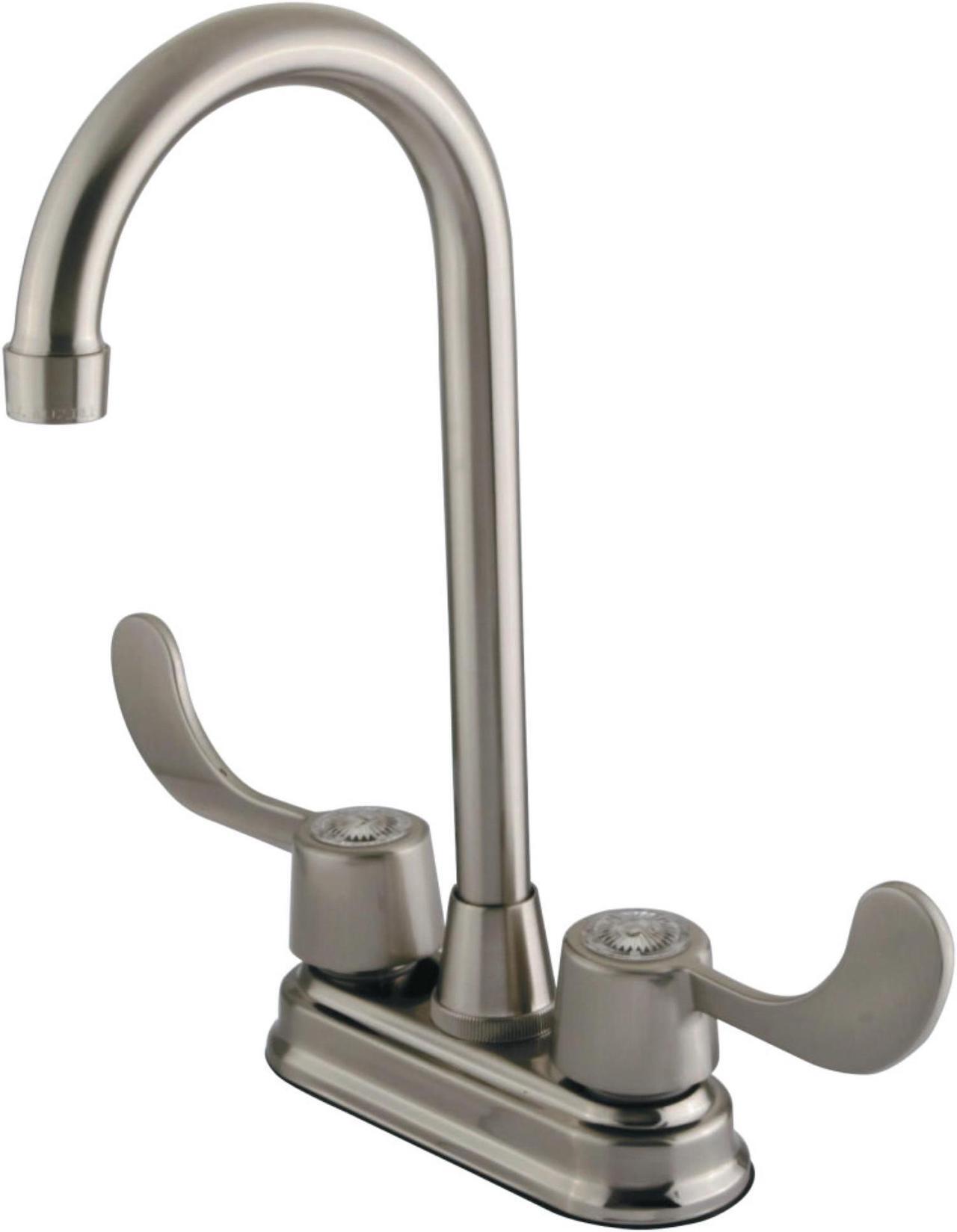 Alt view image 2 of 3 - Kingston Brass KB498ADA Bar , Faucet, Satin Nickel
