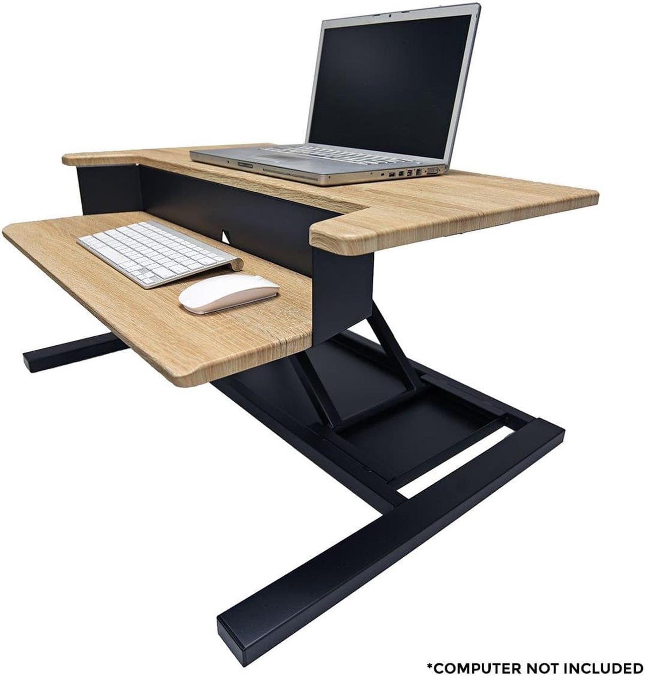 Alt view image 6 of 20 - Luxor LVLUP PRO32-WO Level Up 32 Pro Standing Desk Converter