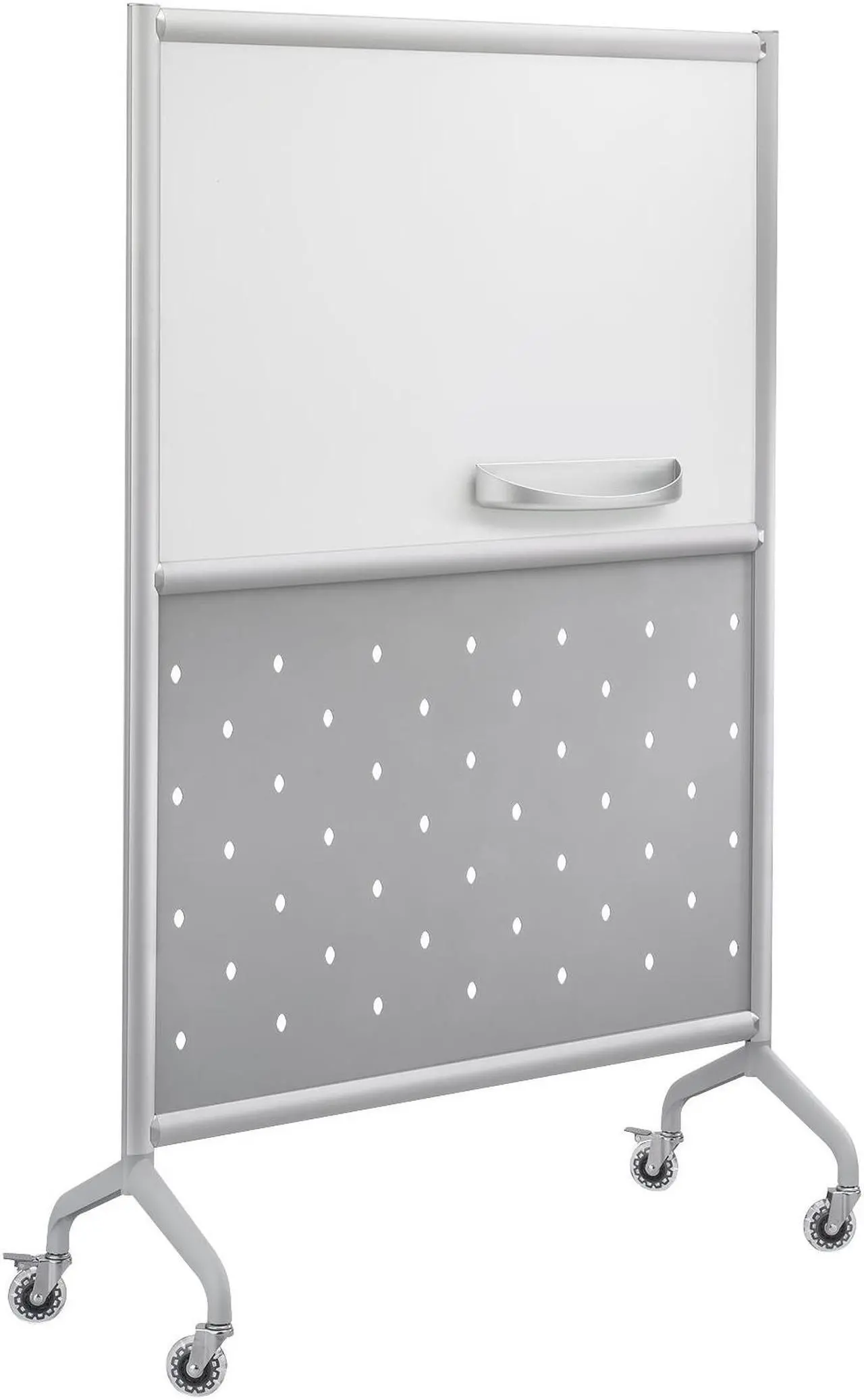 Alt view image 5 of 11 - Safco Rumba™ Whiteboard Screen Accessories Eraser Tray 12 1/4 x 2 1/4 Silver