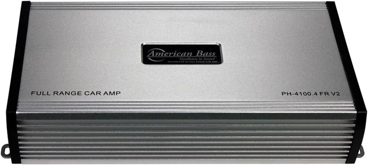 Alt view image 3 of 10 - AMERICAN BASS PH-4100.4 FR V2 American Bass Amp 4 Channel 2 Ohm stable 480 Watts Max(PH4100FRV2)