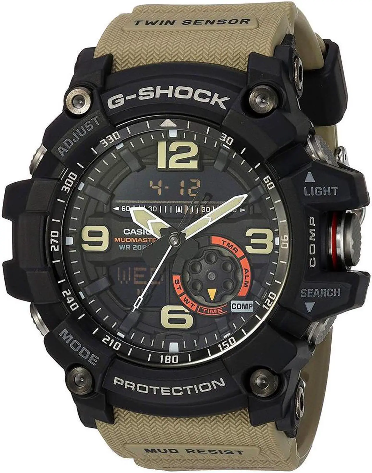Alt view image 12 of 20 - Casio G-Shock Mudmaster Compass Watch GG1000-1A5