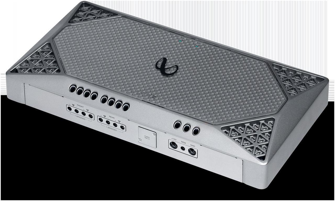 Alt view image 16 of 20 - Infinity M704A 4 Channel Marine Amplifier Silver 1000W