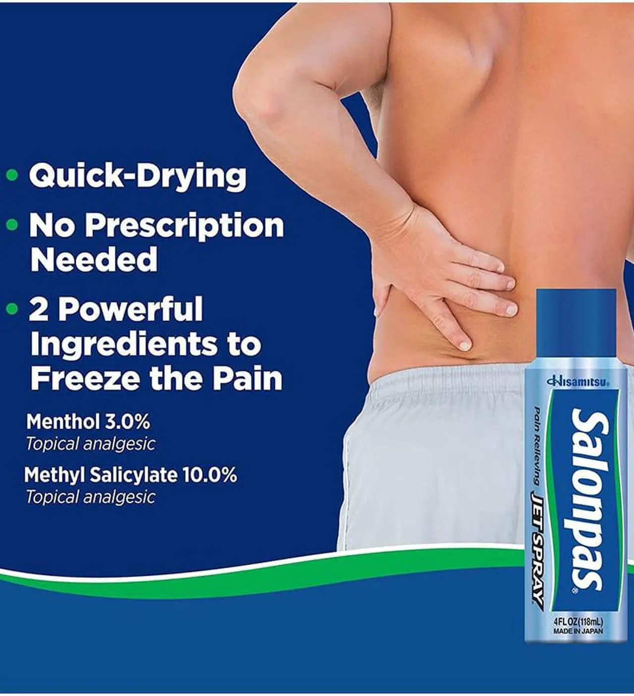 Alt view image 3 of 6 - Salonpas Pain Relieving Jet Spray - 4 oz
