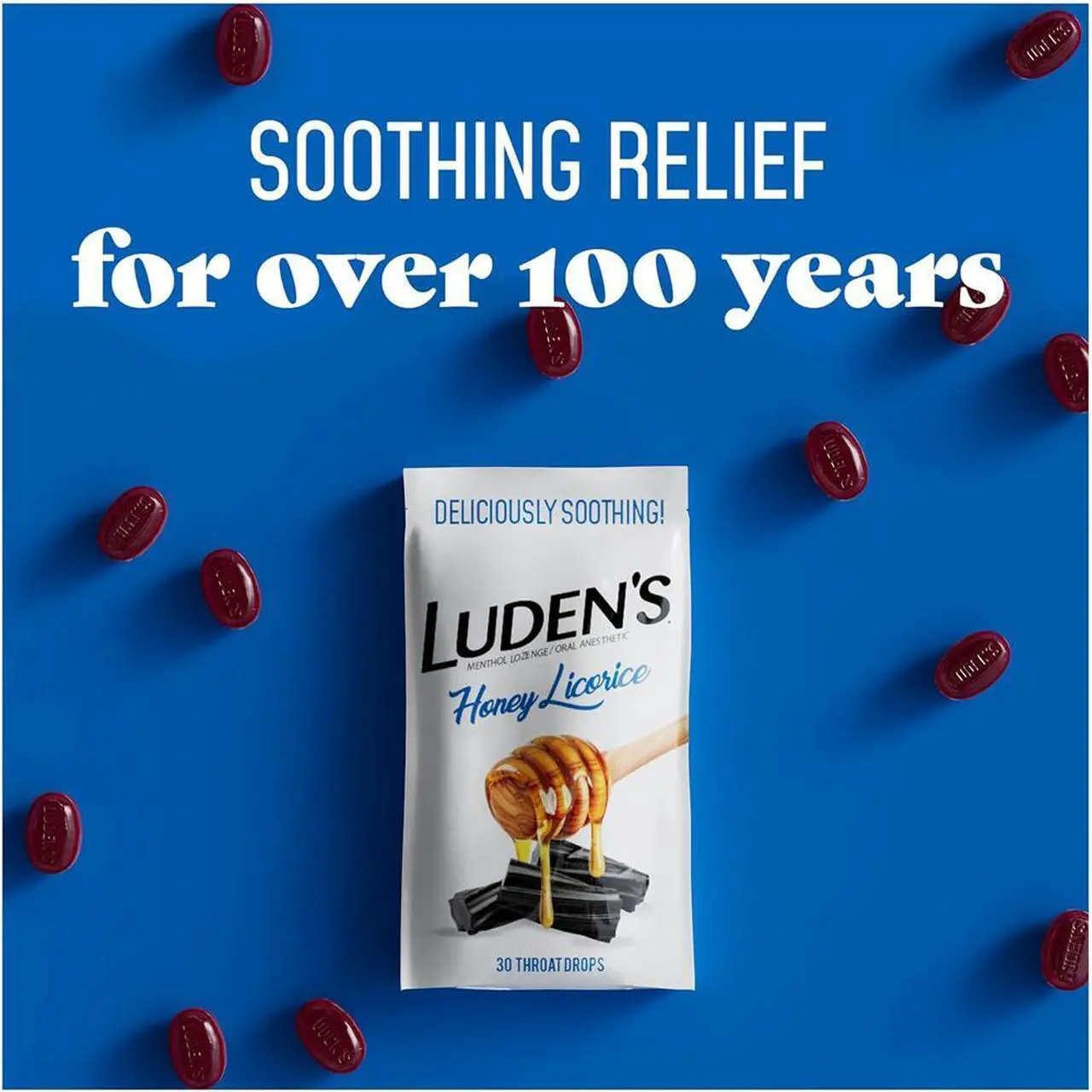 Alt view image 5 of 6 - Luden's Throat Drops Honey Licorice - 30 ct