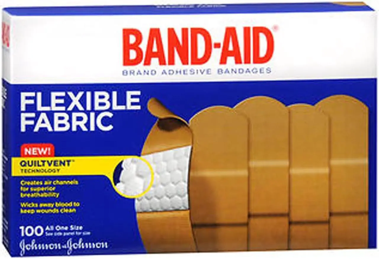 Alt view image 6 of 20 - BAND-AID Flexible Fabric Adhesive Bandages 1" x 3" 100/Box 4444