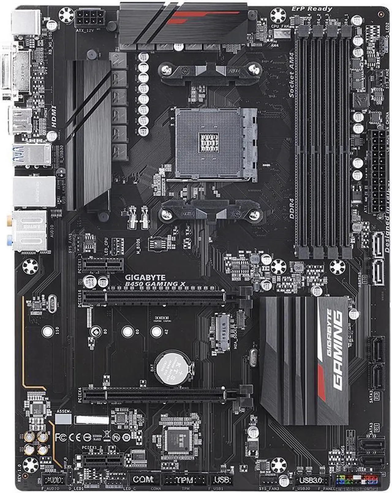 Main image of GIGABYTE B450 Gaming X AM4 AMD B450 SATA 6Gb/s ATX AMD Motherboard