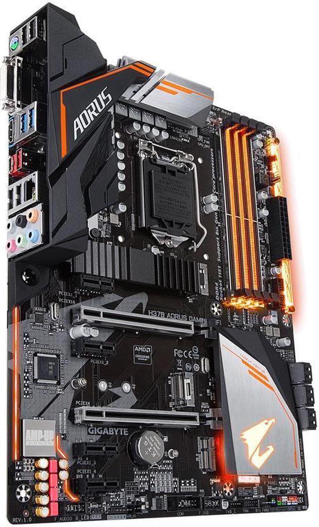 Alt view image 4 of 6 - GIGABYTE H370 AORUS Gaming 3 WIFI LGA 1151 (300 Series) Intel H370 HDMI SATA 6Gb/s USB 3.1 ATX Intel Motherboard