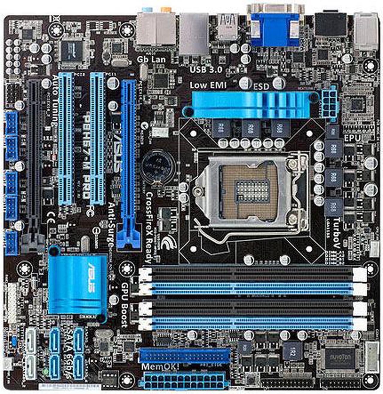 Alt view image 3 of 3 - ASUS P8H67-M PRO/CM6650/DP_MB P8H67-M PRO/CG8250/DP_MB P8H67-M PRO/CG8350/DP_MB P8H67-M PRO/V-P8H67E LGA 1155 Intel H67 HDMI SATA 6Gb/s USB 3.0 Micro ATX Motherboard