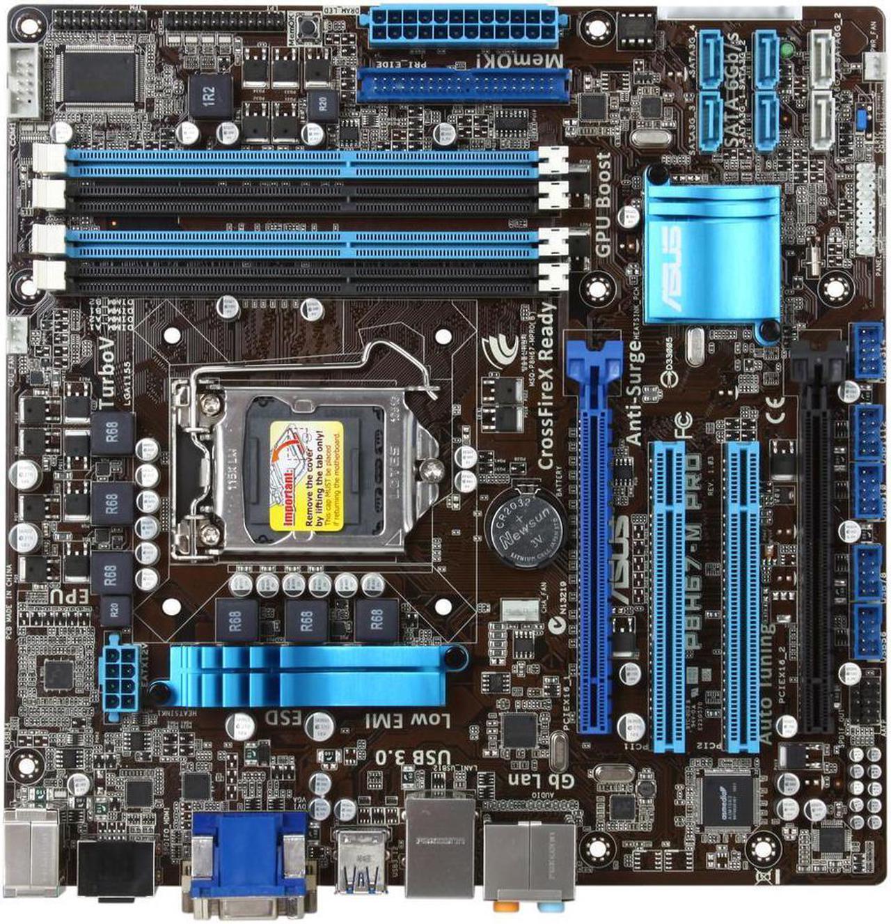 DoDo DIY ASUS P8H67-M PRO LGA 1155 Intel H67 HDMI SATA 6Gb/s USB 3.0 Micro ATX Intel Motherboard