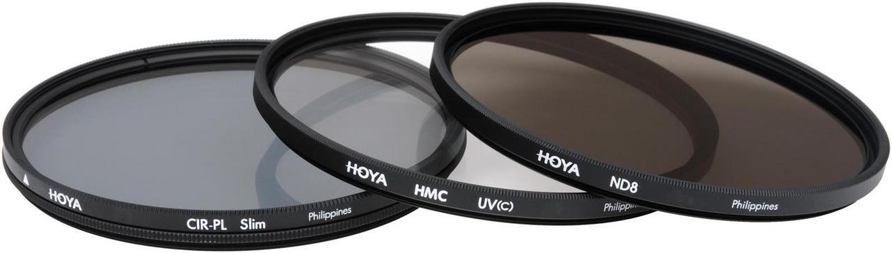 Alt view image 2 of 18 - Hoya 52mm II (HMC UV / Circular Polarizer / ND8) 3 Digital Filter Set with Pouch