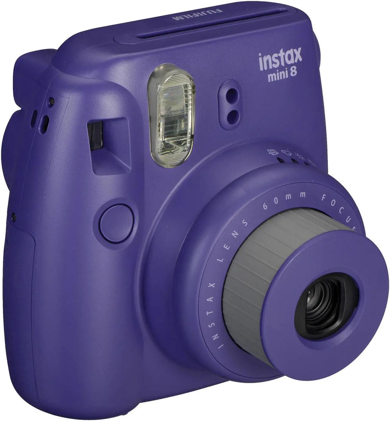 Alt view image 3 of 13 - Fujifilm Instax Mini 8 Instant Film Camera (Grape)