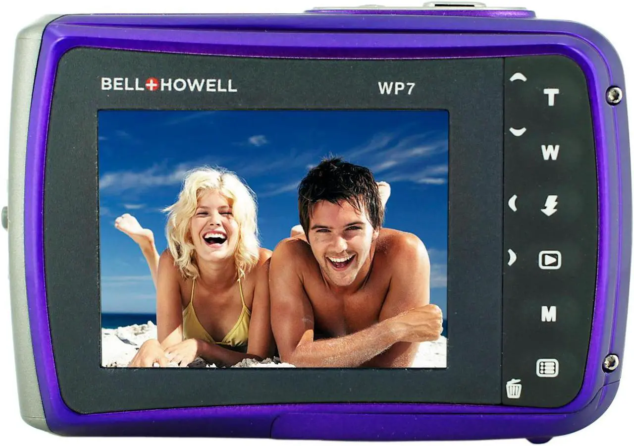 Alt view image 5 of 14 - BELL+HOWELL WP7-P 12.0 Megapixel WP7 Splash Underwater Digital Camera ,Purple
