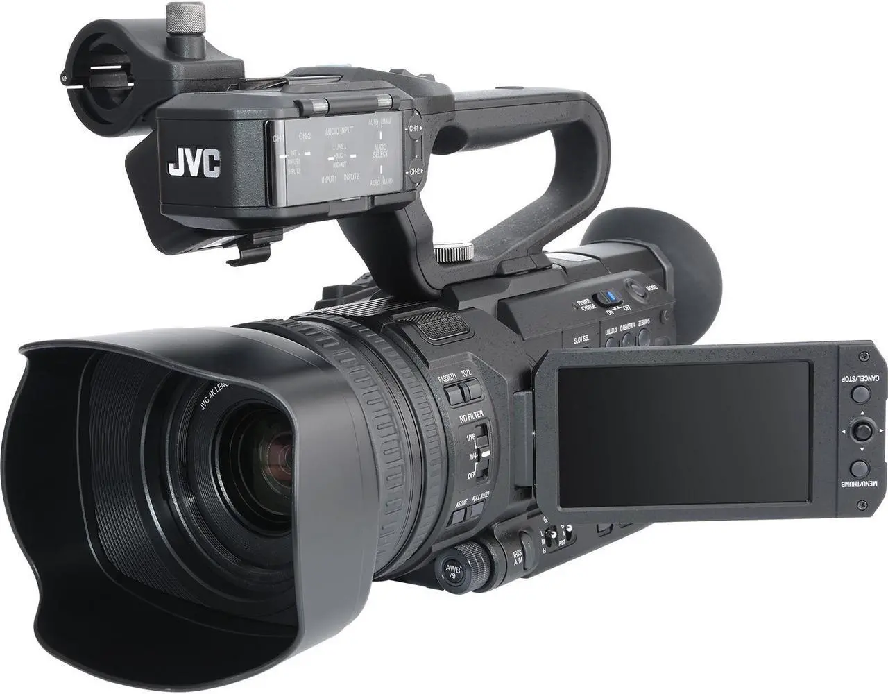 Main image of JVC GY-HM180U Ultra 4K HD 4KCAM Professional Camcorder & Top Handle Audio Unit