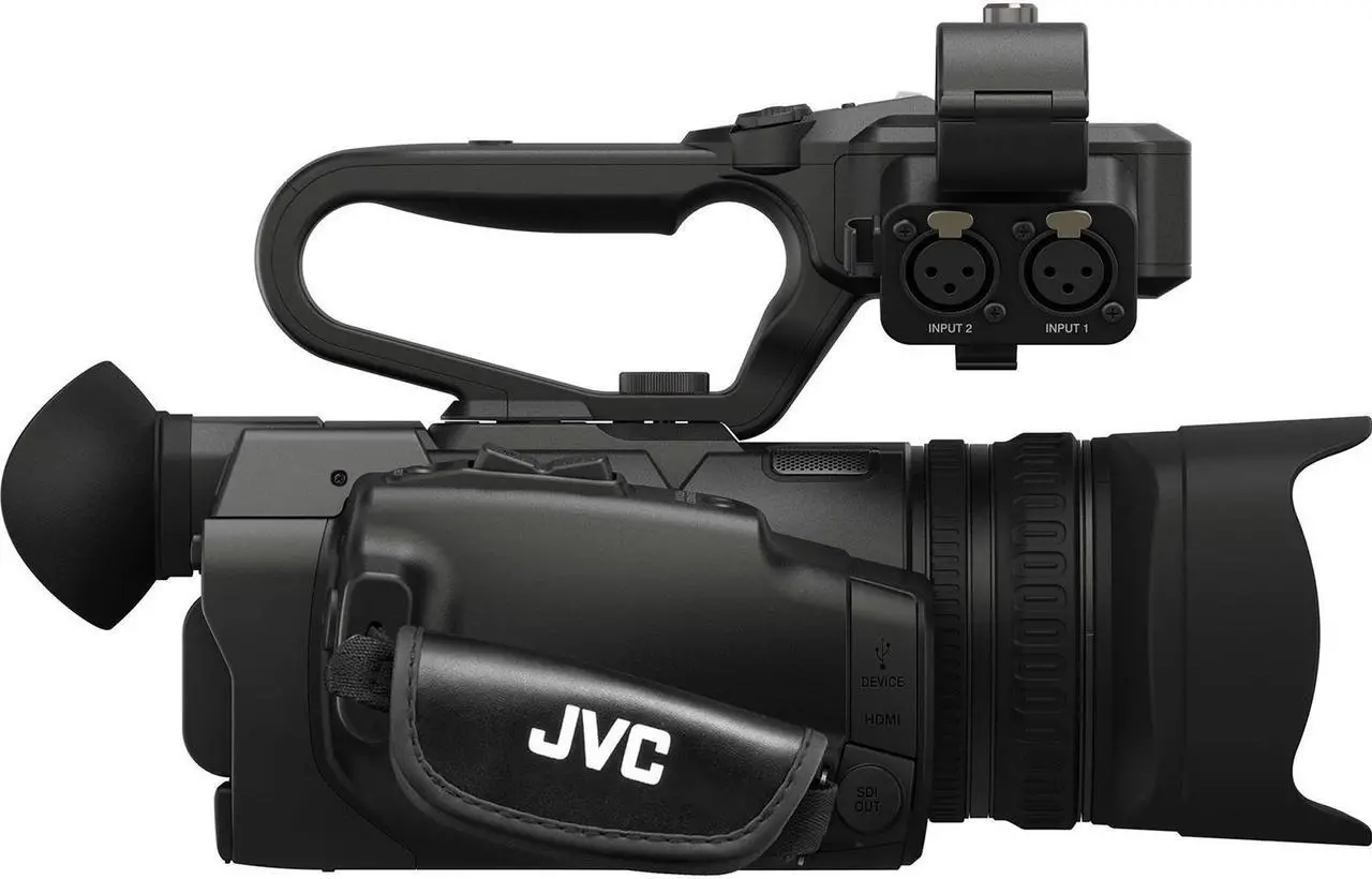 Alt view image 5 of 13 - JVC GY-HM180U Ultra 4K HD 4KCAM Professional Camcorder & Top Handle Audio Unit