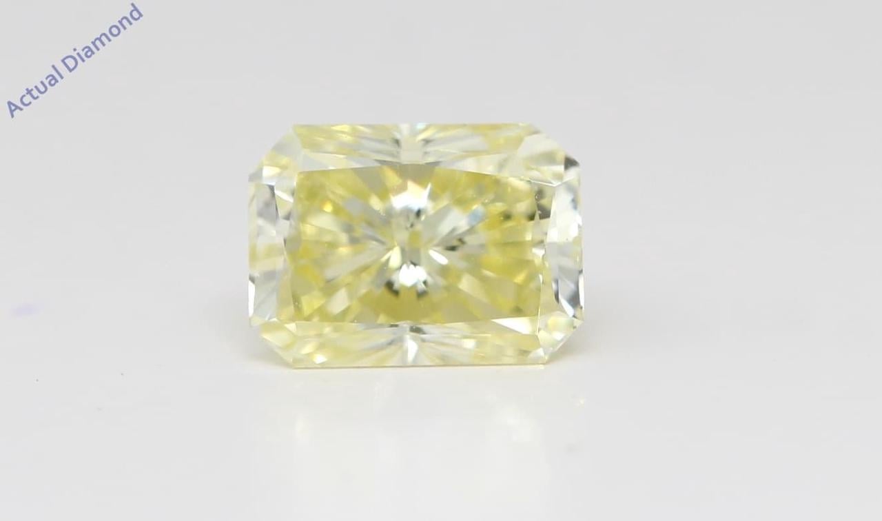 Radiant Cut Loose Diamond (1 Ct,Natural Fancy Yellow Color,SI2 Clarity) GIA Certified