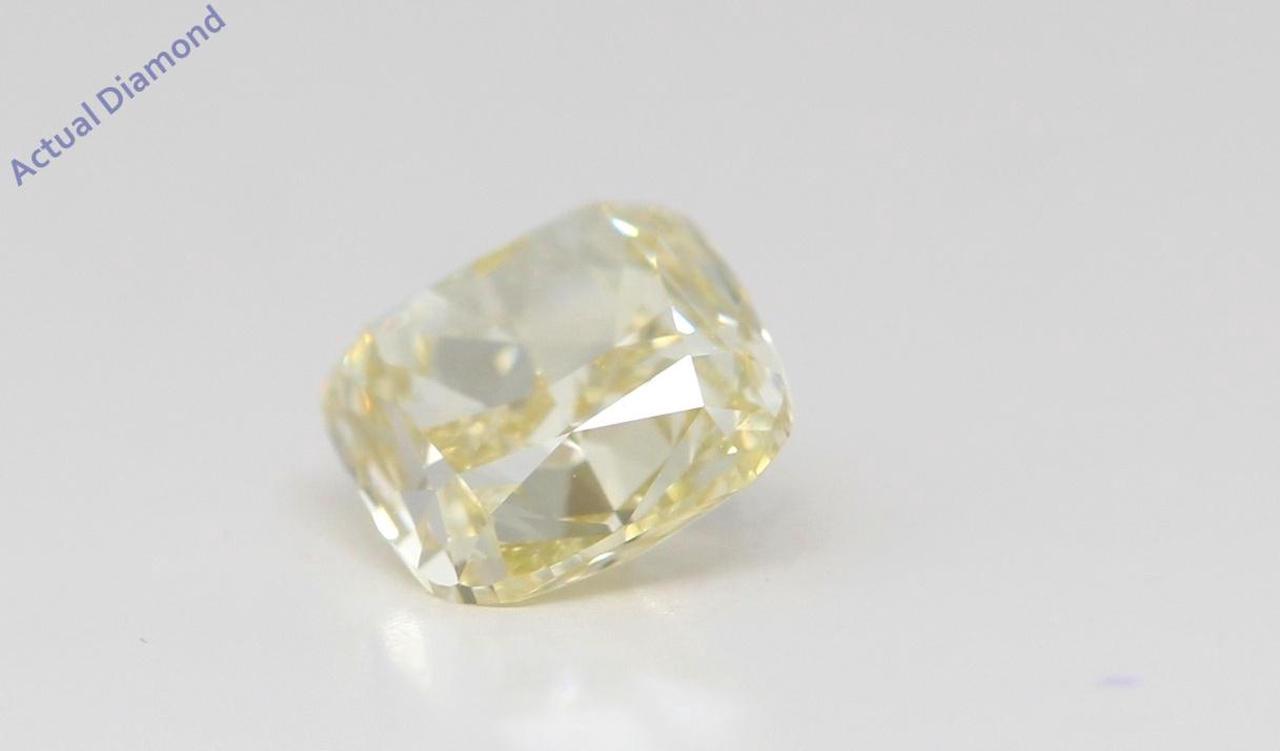 Cushion Cut Loose Diamond (1.03 Ct,Natural Fancy Yellow Color,VS2 Clarity) GIA Certified