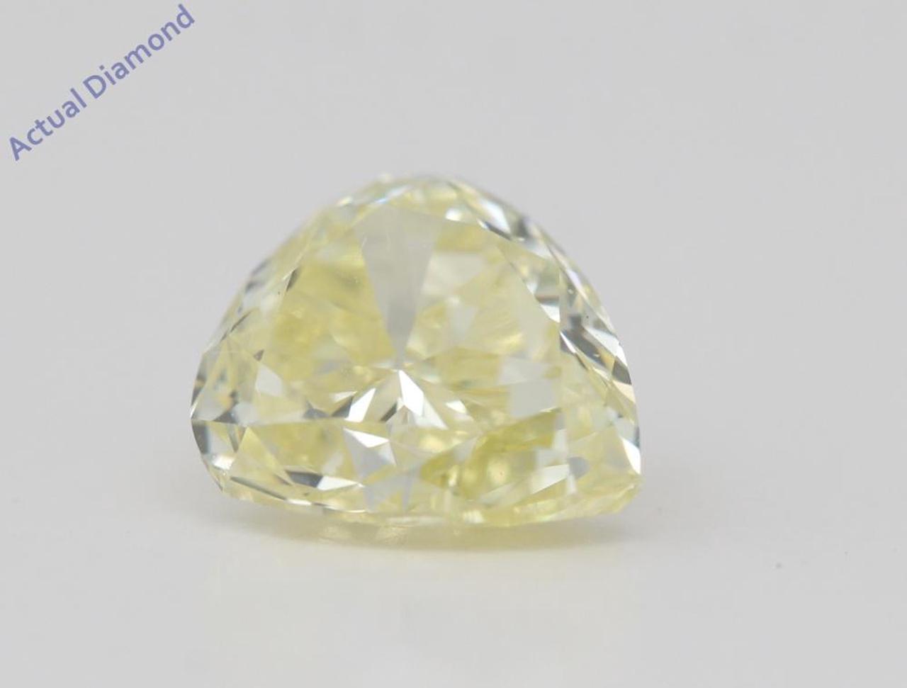 Heart Cut Loose Diamond (1.42 Ct,Natural Fancy Yellow Color,VS2 Clarity) GIA Certified