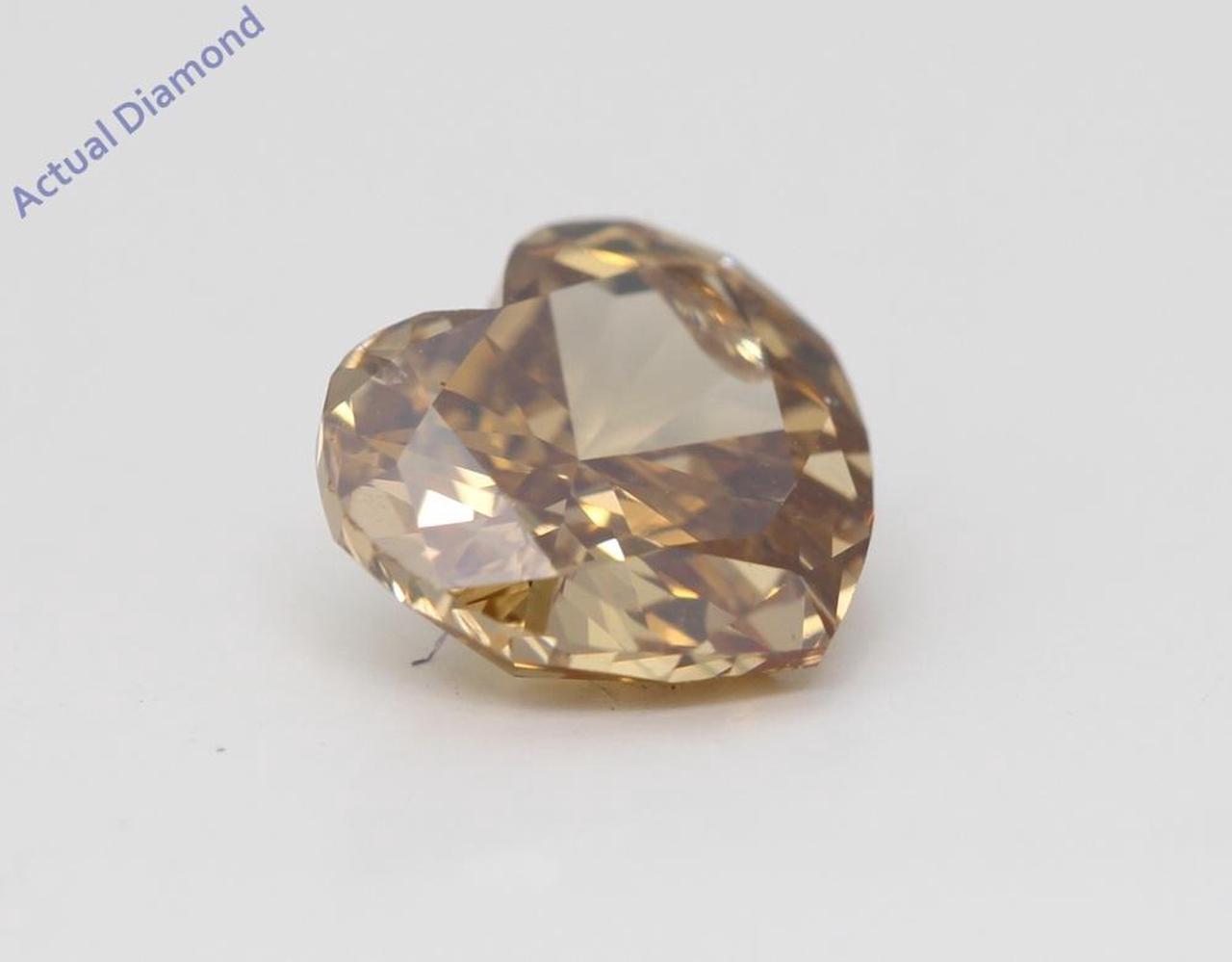 Heart Cut Loose Diamond (1.82 Ct,Natural Fancy Brown Yellow Color,SI3 Clarity) GIA Certified