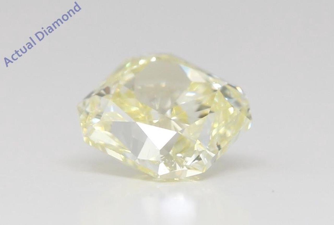 Cushion Cut Loose Diamond (1.04 Ct,Natural Fancy Yellow Color,VVS2 Clarity) GIA Certified