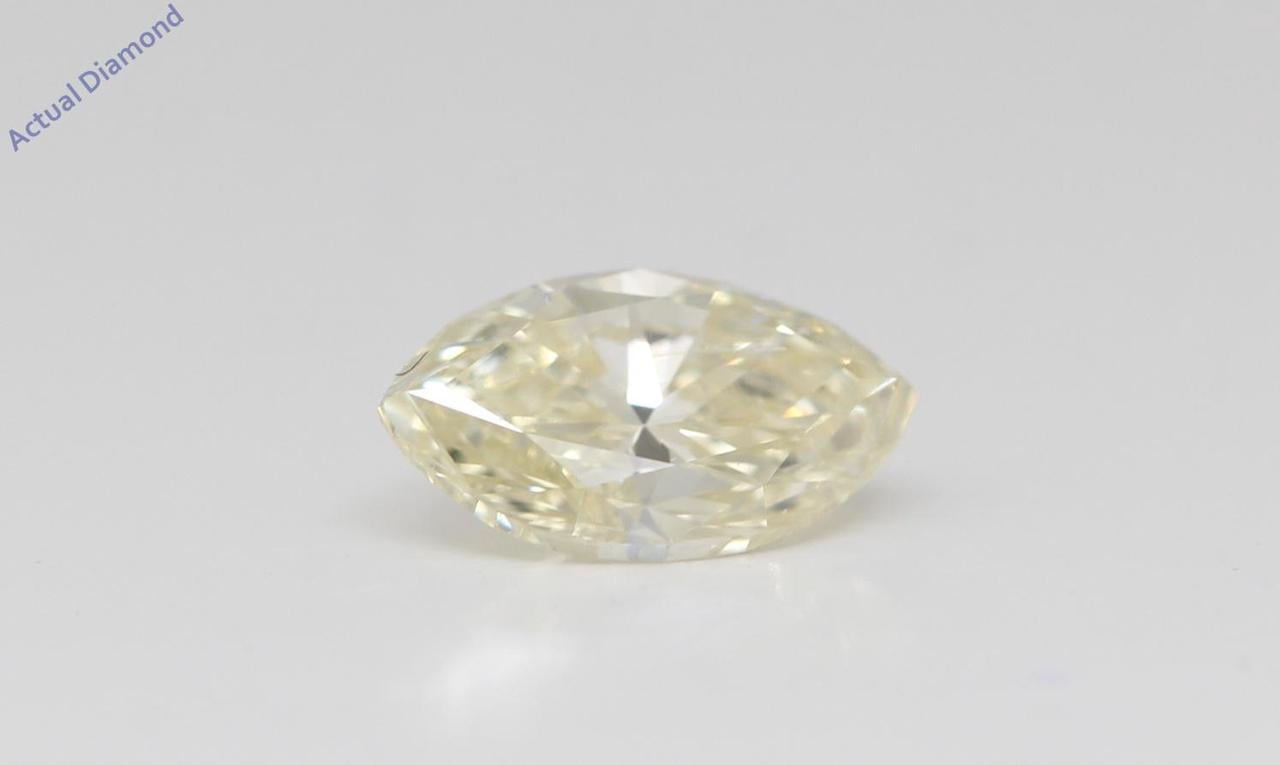 Marquise Cut Loose Diamond (1 Ct,Natural Fancy Light Yellow Color,SI2 Clarity) GIA Certified