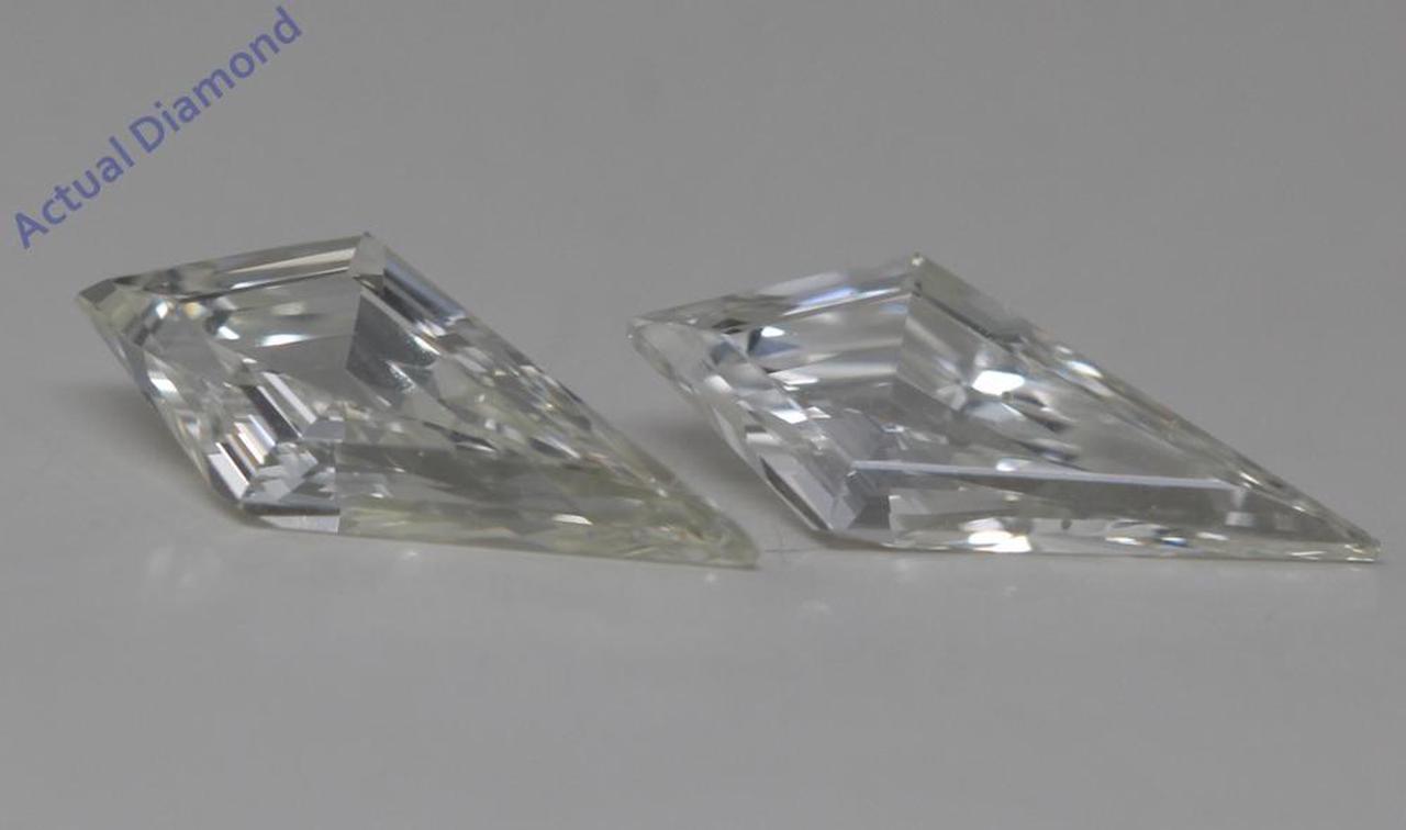 A Pair of Kite Cut Natural Mined Loose Diamonds (1.04 Ct,I Color,VVS2 Clarity)