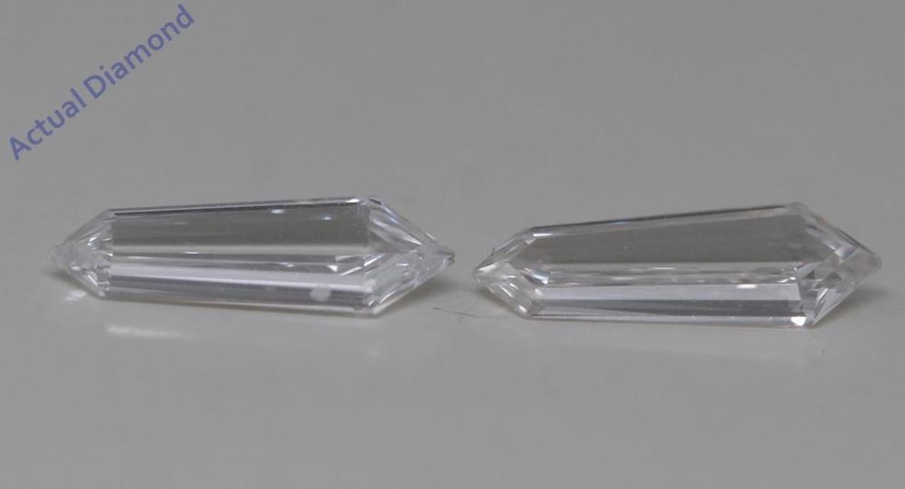 A Pair of Kite Cut Natural Mined Loose Diamonds (0.48 Ct,E Color,VS1 Clarity)