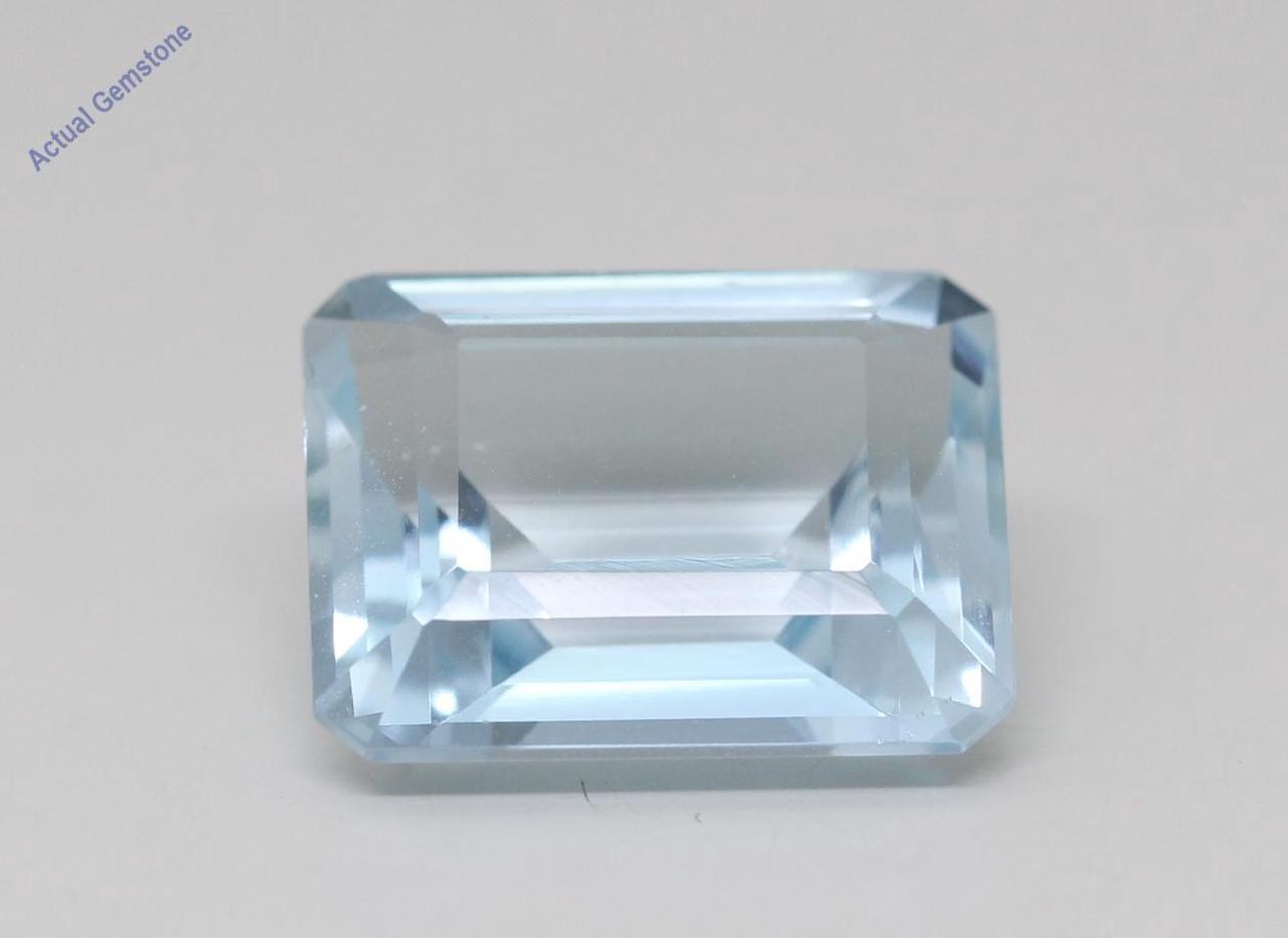 Emerald Cut Natural Mined Loose Aquamarine (5.33 Ct,Light Blue(Heat-Treated) Color,VS Clarity)