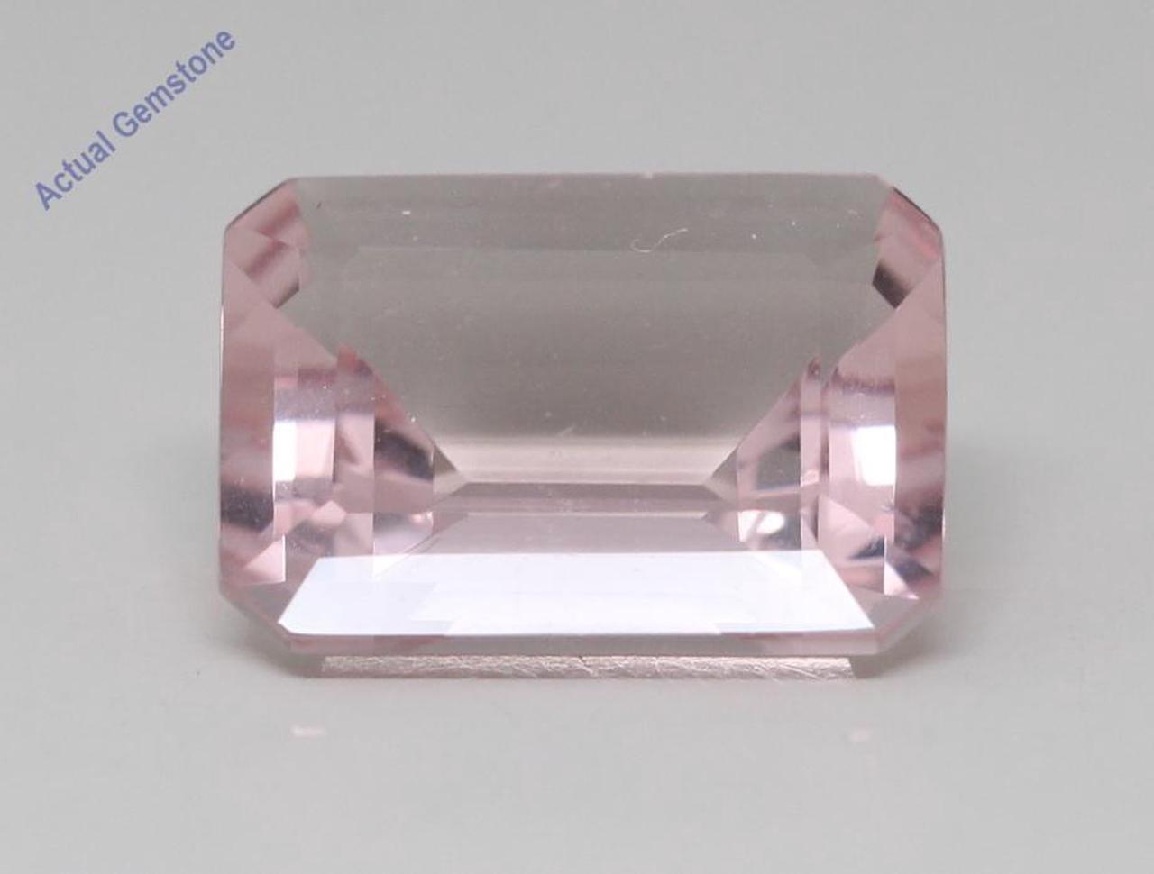 Emerald Cut Natural Mined Loose Morganite (5.15 Ct,Pink(Irradiated) Color,VS Clarity)