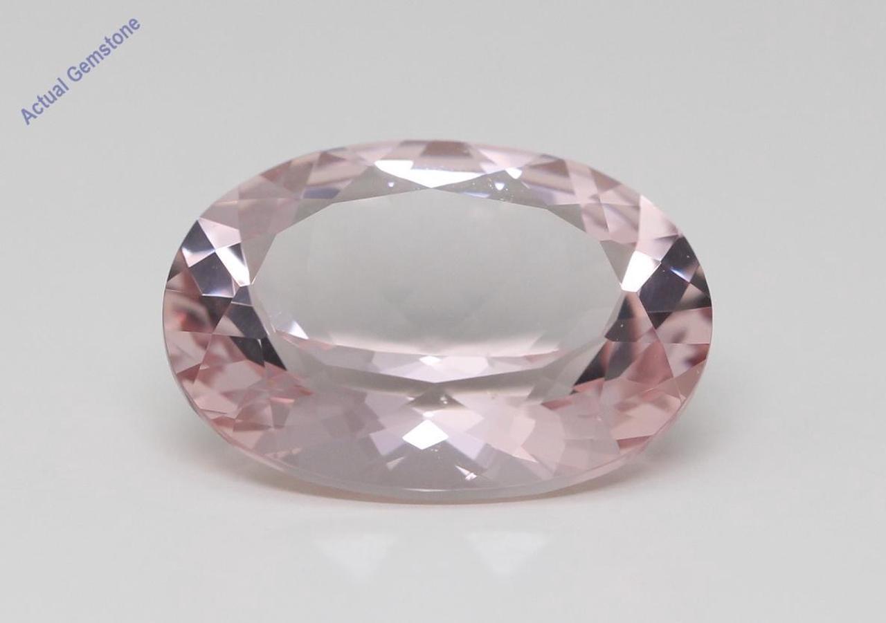 Oval Cut Natural Mined Loose Morganite (6.27 Ct,Light Pink(Irradiated) Color,VS Clarity)