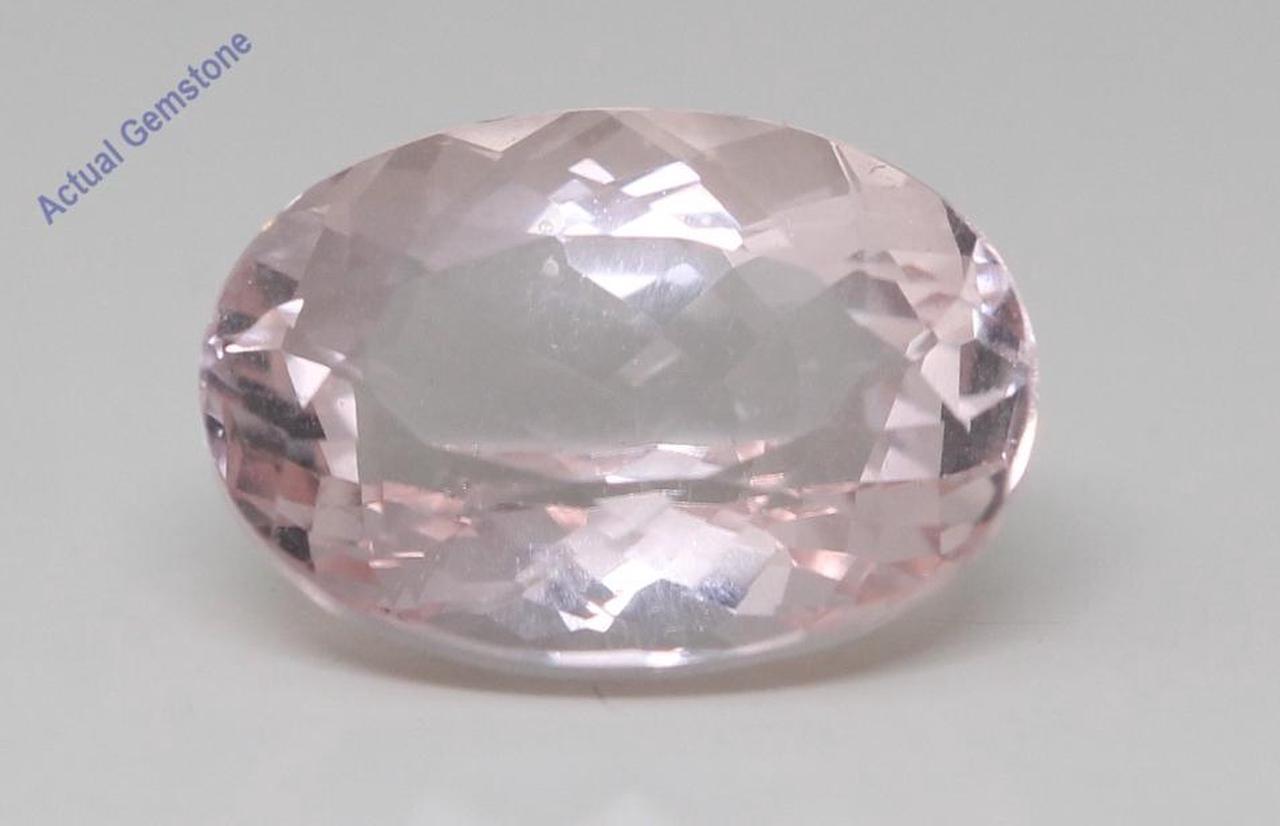 Oval Cut Natural Mined Loose Morganite (6.49 Ct,Pink(Irradiated) Color,VS Clarity)