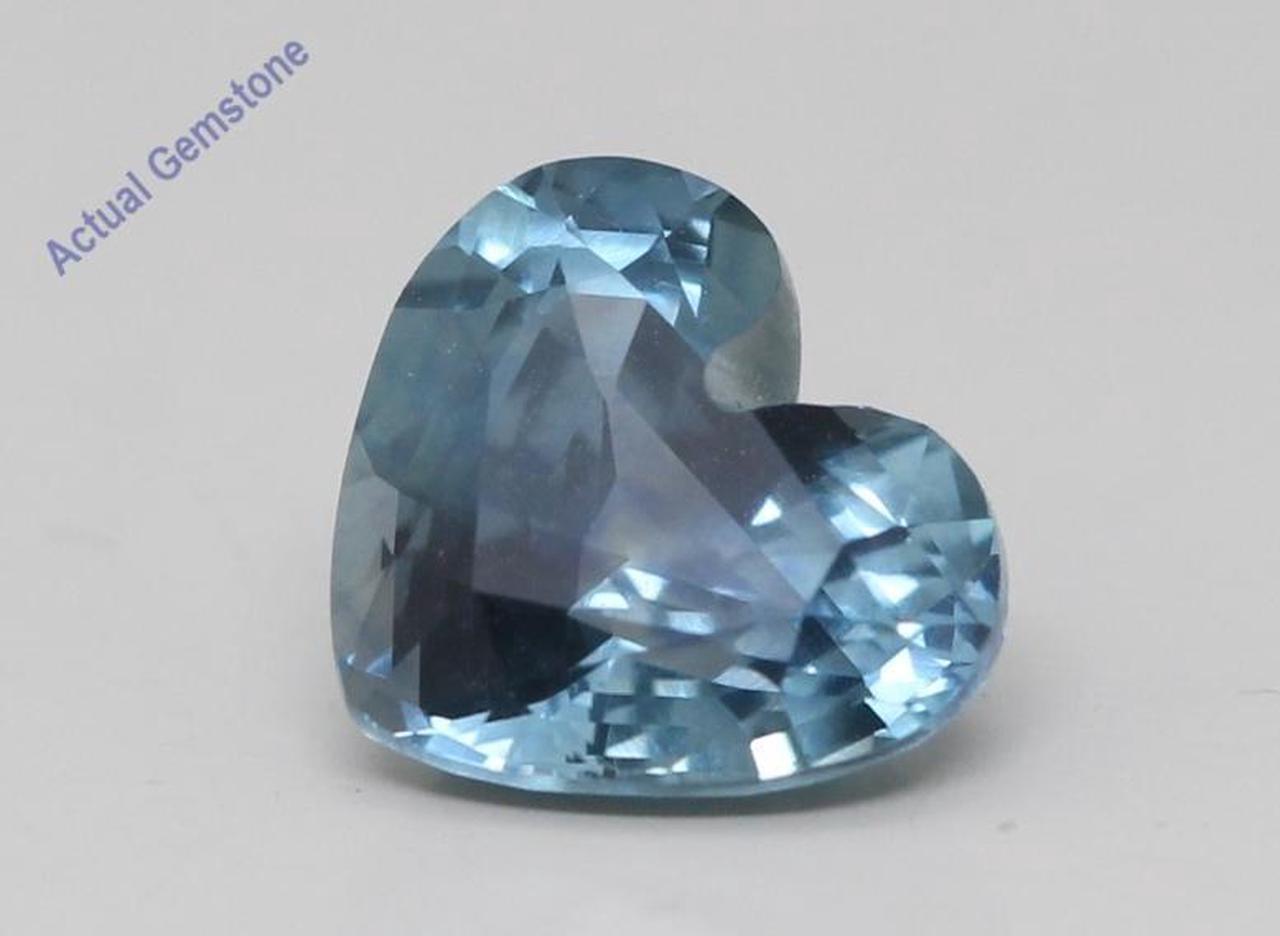 Heart Cut Natural Mined Loose Sapphire Montana USA (1.86 Ct,Blue(Heat-Treated) Color,SI2 Clarity)