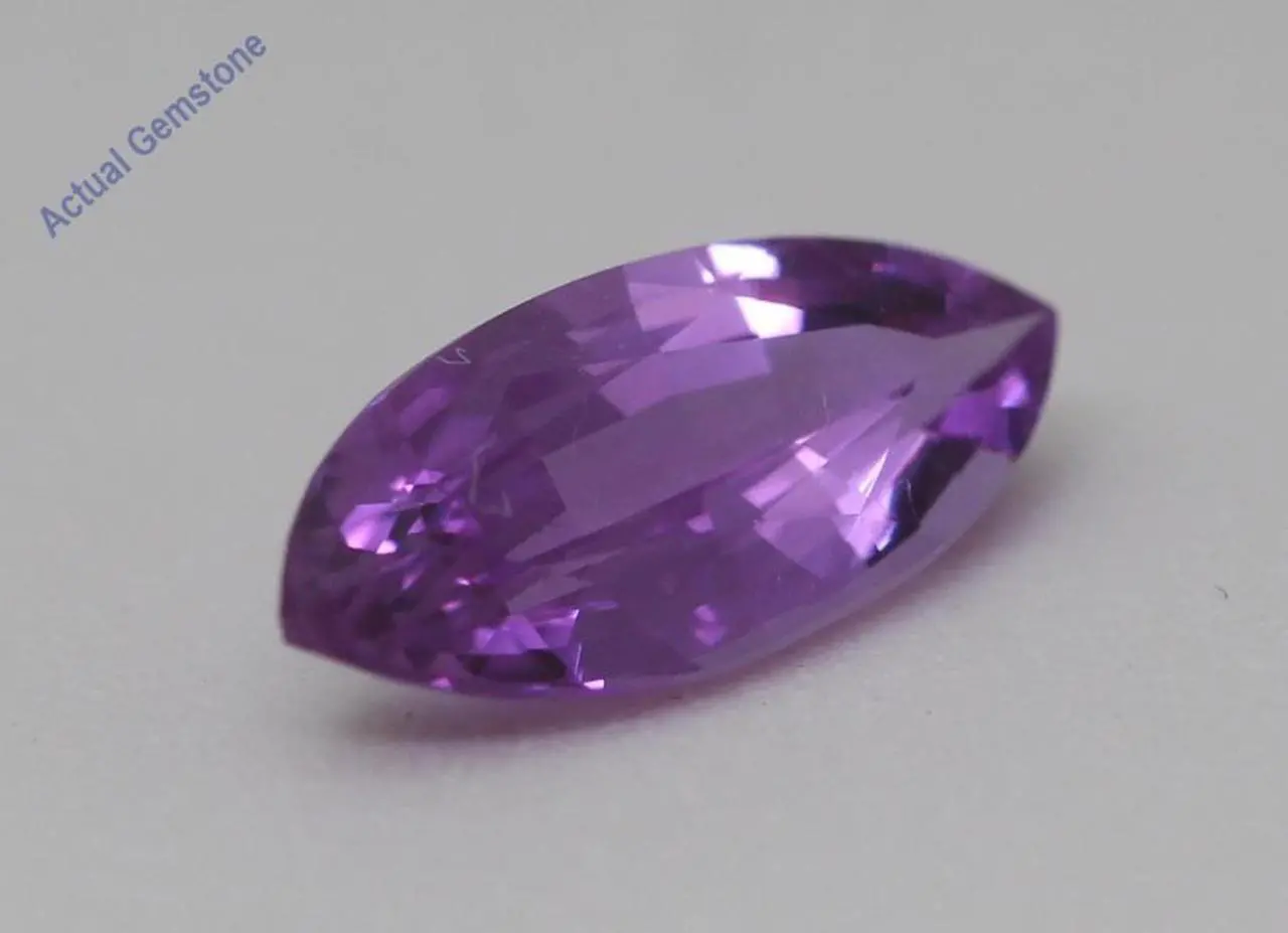Alt view image 3 of 5 - Marquise Cut Natural Mined Loose Sapphire (1.07 Ct,Pink Color,VS2 Clarity) GIA Certified