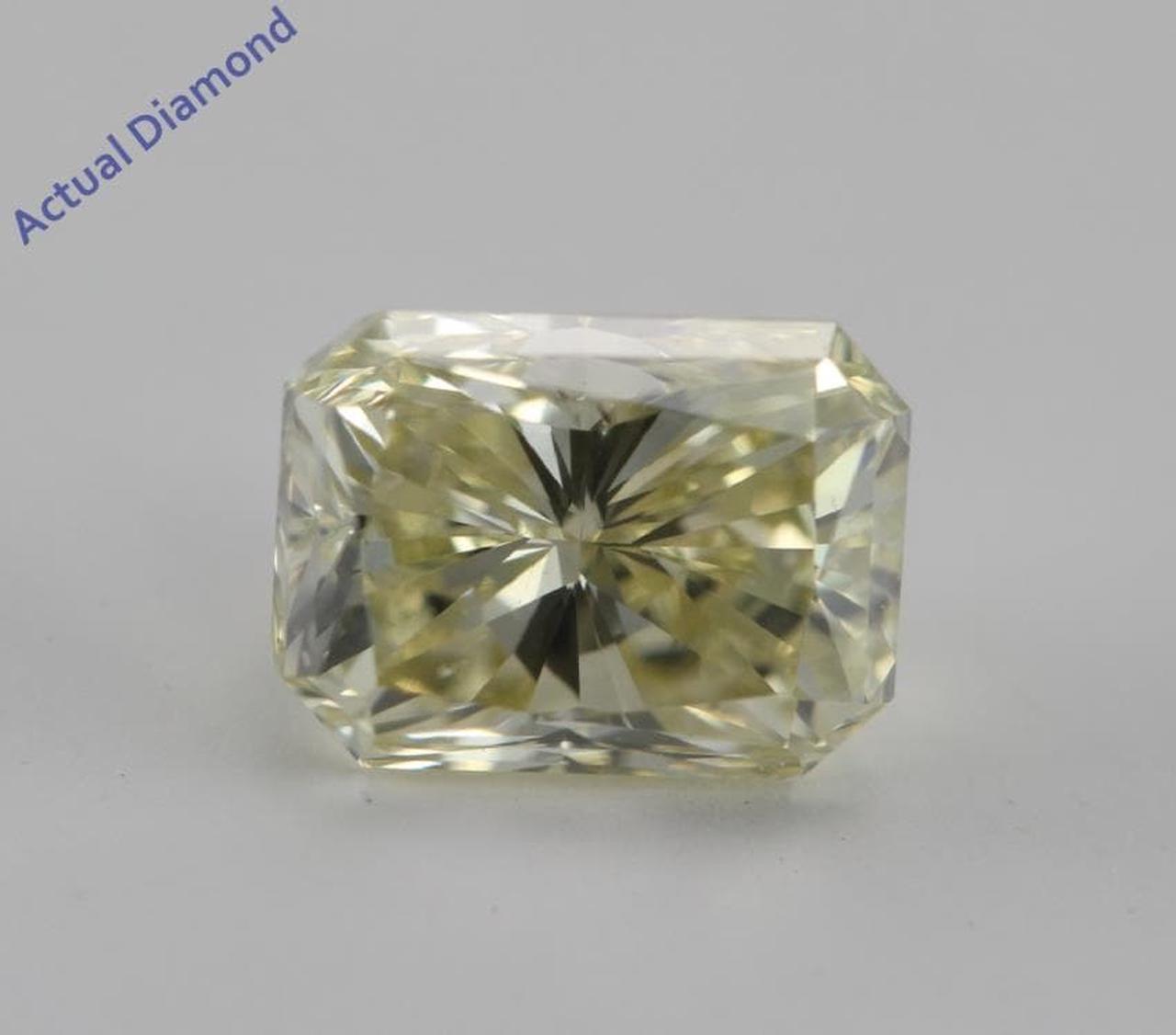 Radiant Cut Loose Diamond (0.94 Ct, Natural Fancy Yellow, VS1) IGL Certified