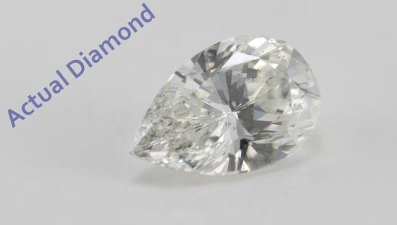 Pear Cut Loose Diamond (0.74 Ct, K Color, SI2 Clarity)