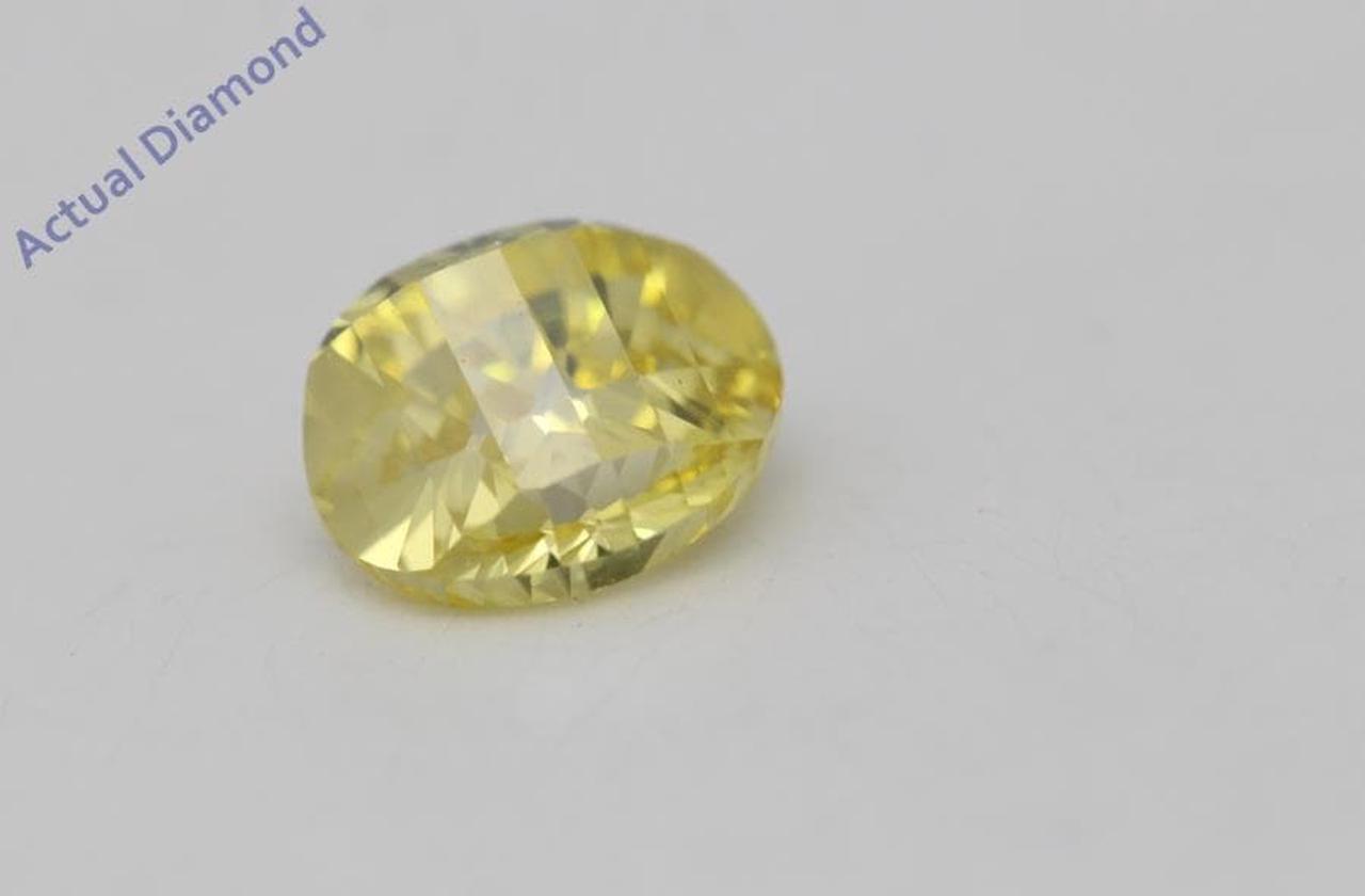 Oval Millennial Sunrise (Limited Edition) Cut Loose Diamond 0.59 Ct,Yellow Irradiated Color,VS Clarity