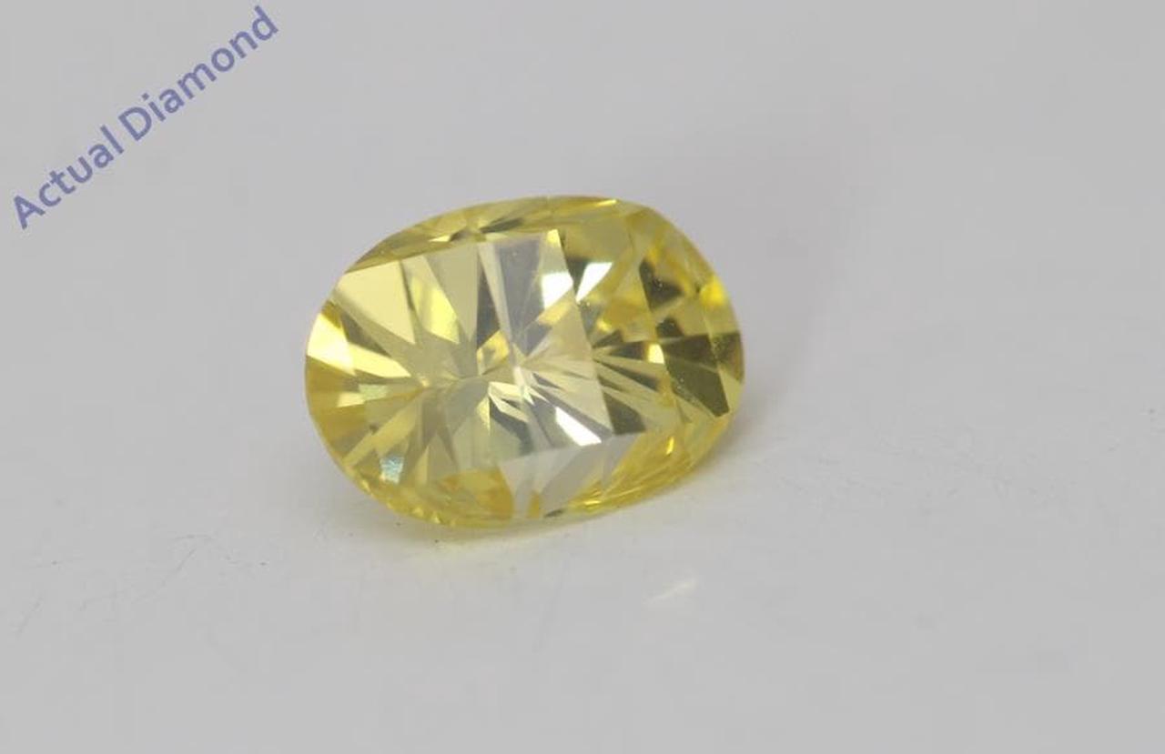 Oval Millennial Sunrise (Limited Edition) Cut Loose Diamond 0.56 Ct,Yellow Irradiated Color,VS Clarity