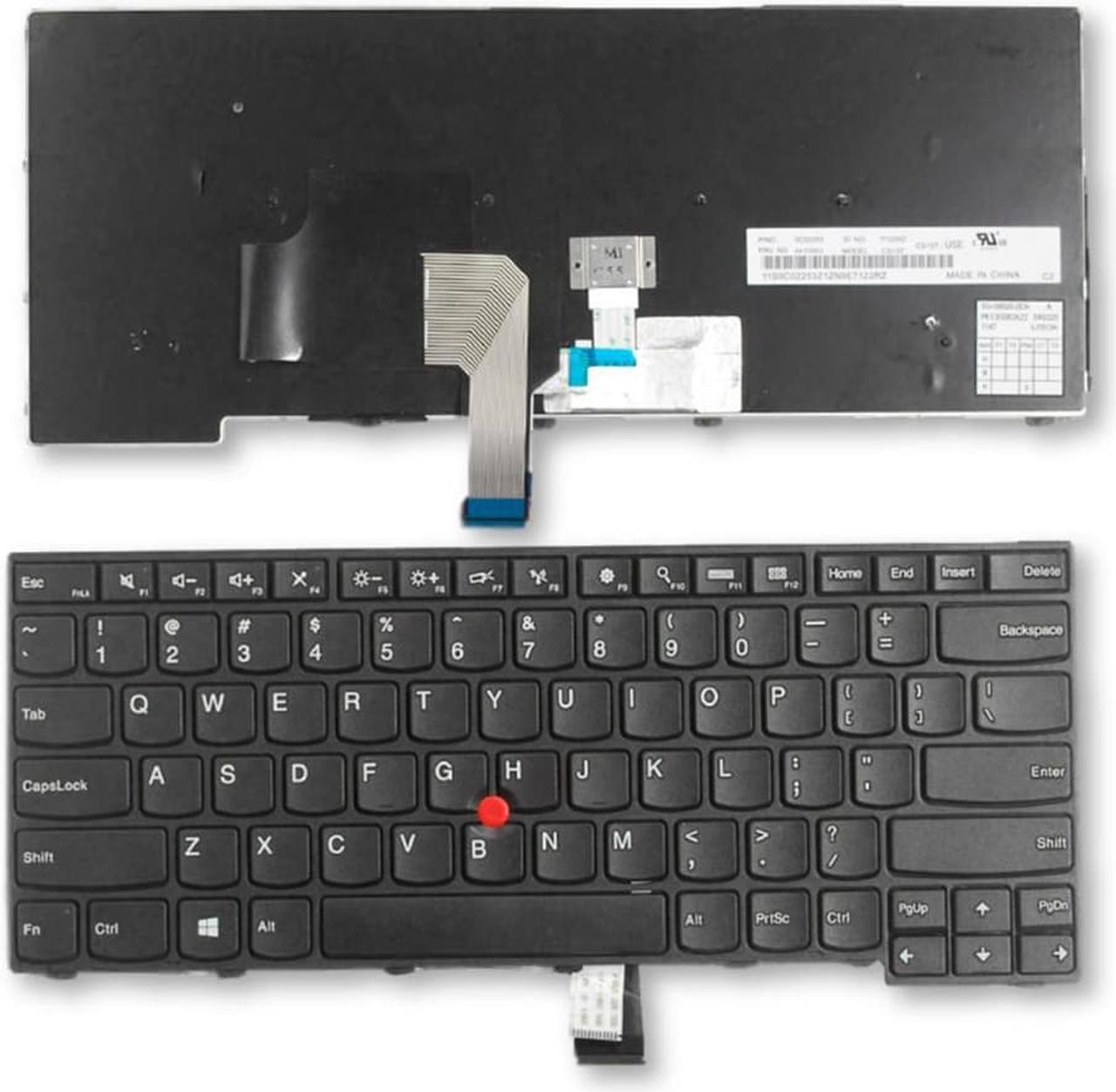 LIXSUNTEK Laptop Replacement Keyboard for Lenovo Thinkpad T440 T440P T440s T431 E431 L440 T450s L440 L450 L460 L470 T431S T450 e440 e431S T460 Series Laptop Black US Layout NO Backlit