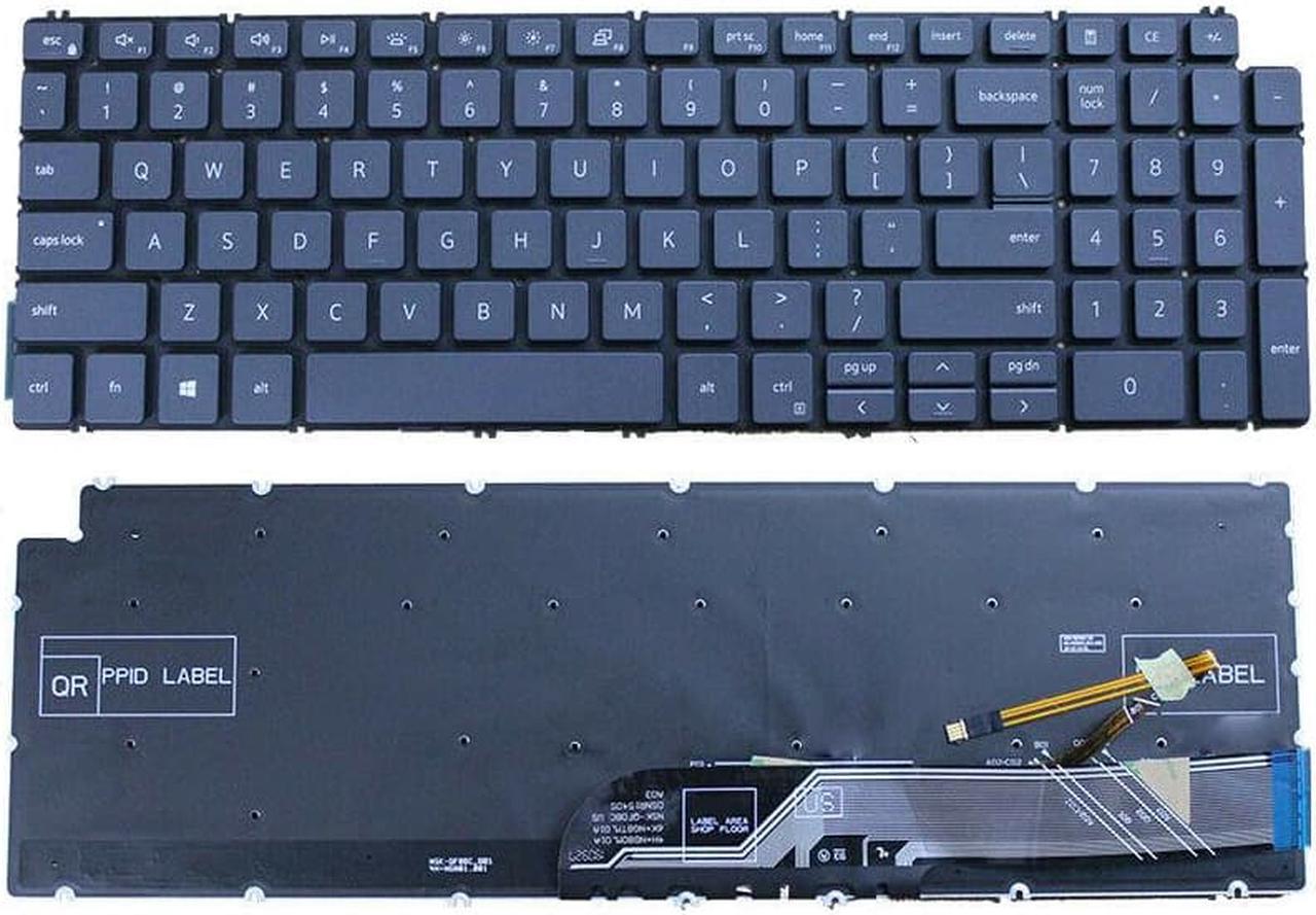 New keyboard for Dell Inspiron 15 5501 5502 5584 5590 5593 5594 5598 15 7000 2-IN-1 7590 7591 17 7000 2-IN-1 7791 17-7791 P42E P88F P90F Keyboard US Backlit Black