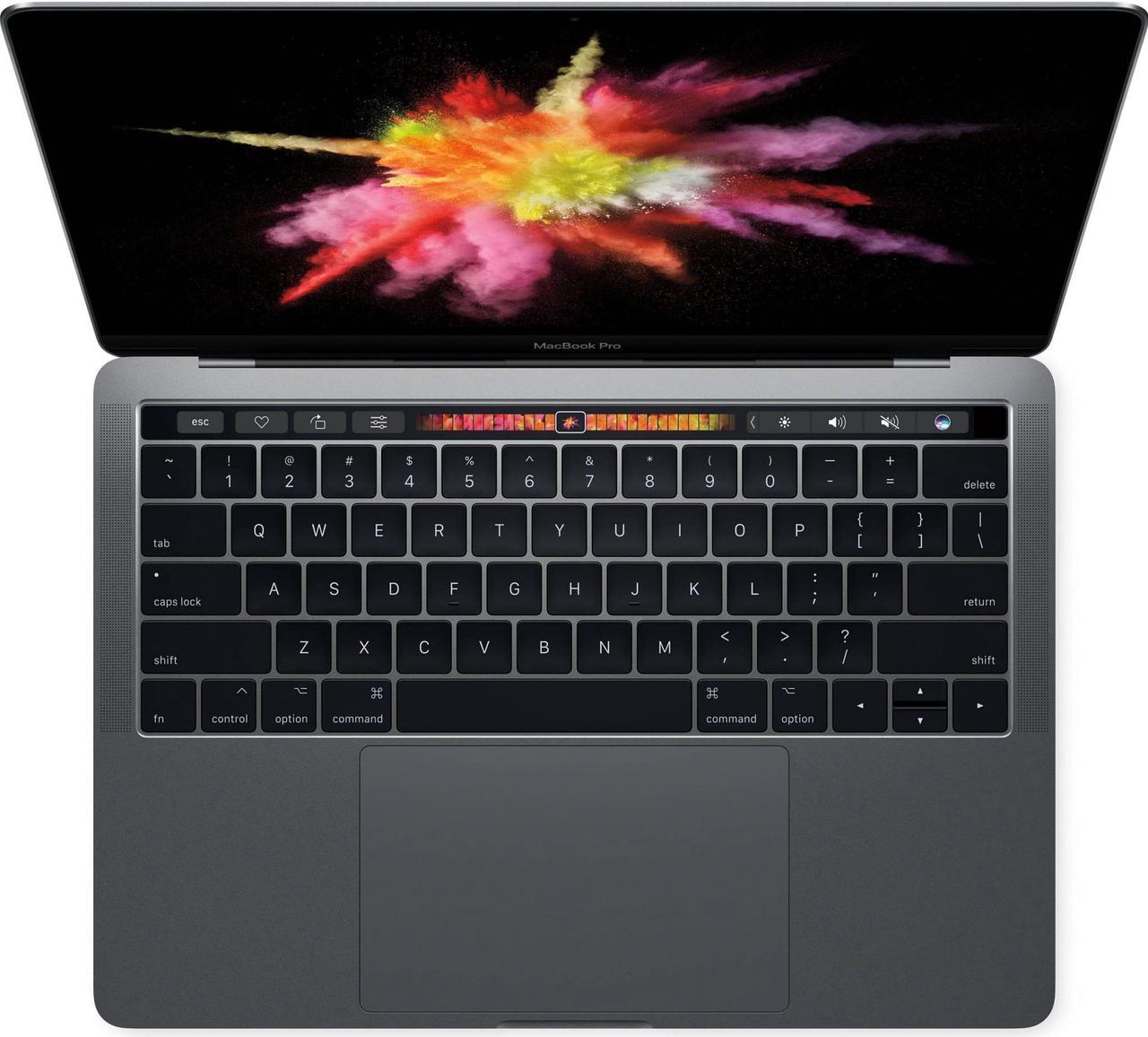 Grey MacBook Pro Retina 13 inch  A1706 Touch Bar i7 16GB / 256G SSD (2017 Model) Refurbished -Grade A, Excellent Condition, 9/10! macOS 12 MONTEREY with Free LIXSUNTEK® USB-C Adapter