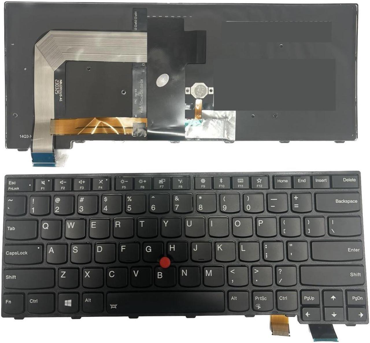 LIXSUNTEK Replacement Keyboard for Lenovo IBM Thinkpad T460S T470S with Pointer and Backlight(Not Fit T460 T460p T470 T470p) 00PA452 00PA482 SN20H42364