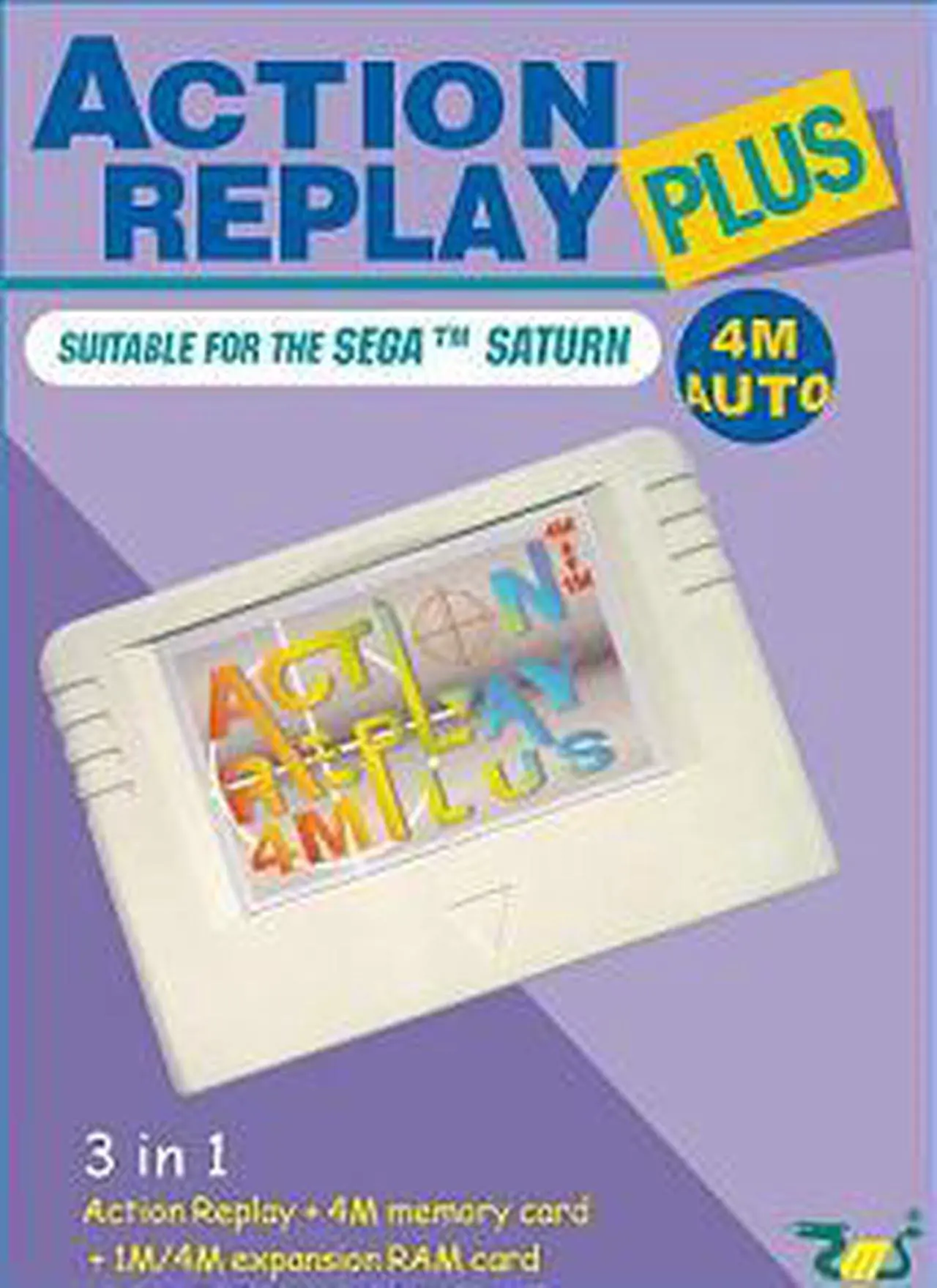 Alt view image 2 of 3 - Sega Saturn Action Replay Plus 3 in 1 Memory Card and Cheat Codes Auto 1 or 4M Ram Region Free