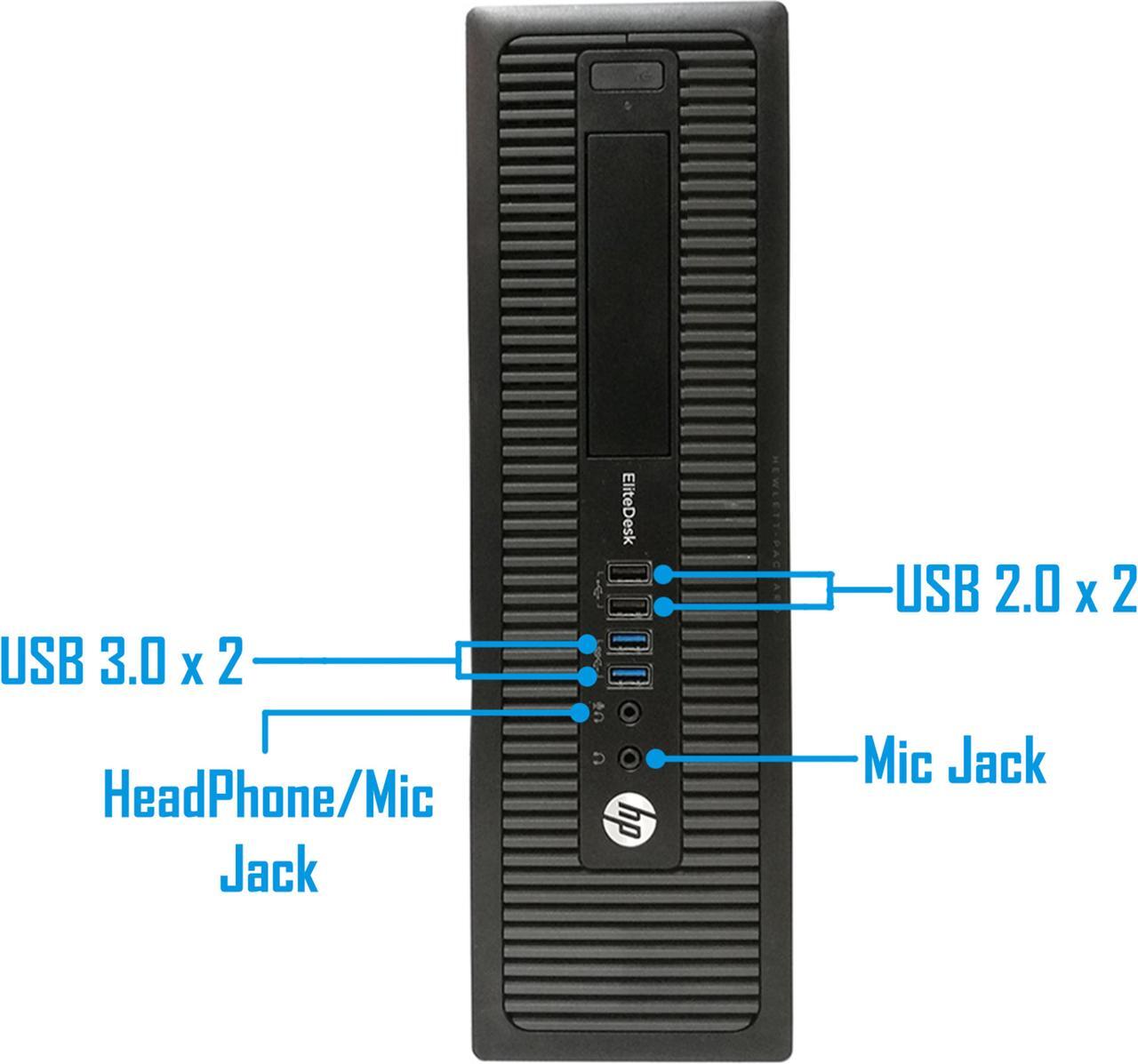 Alt view image 2 of 4 - HP 800 G1 SFF Desktop Workstation, Quad-Core i7 4770 3.4, 16GB RAM, 256GB SSD, Intel HD Graphics 4600 4K 3-Monitor Support, USB 3, WiFi, Windows 10 Pro, Bluetooth, HDMI