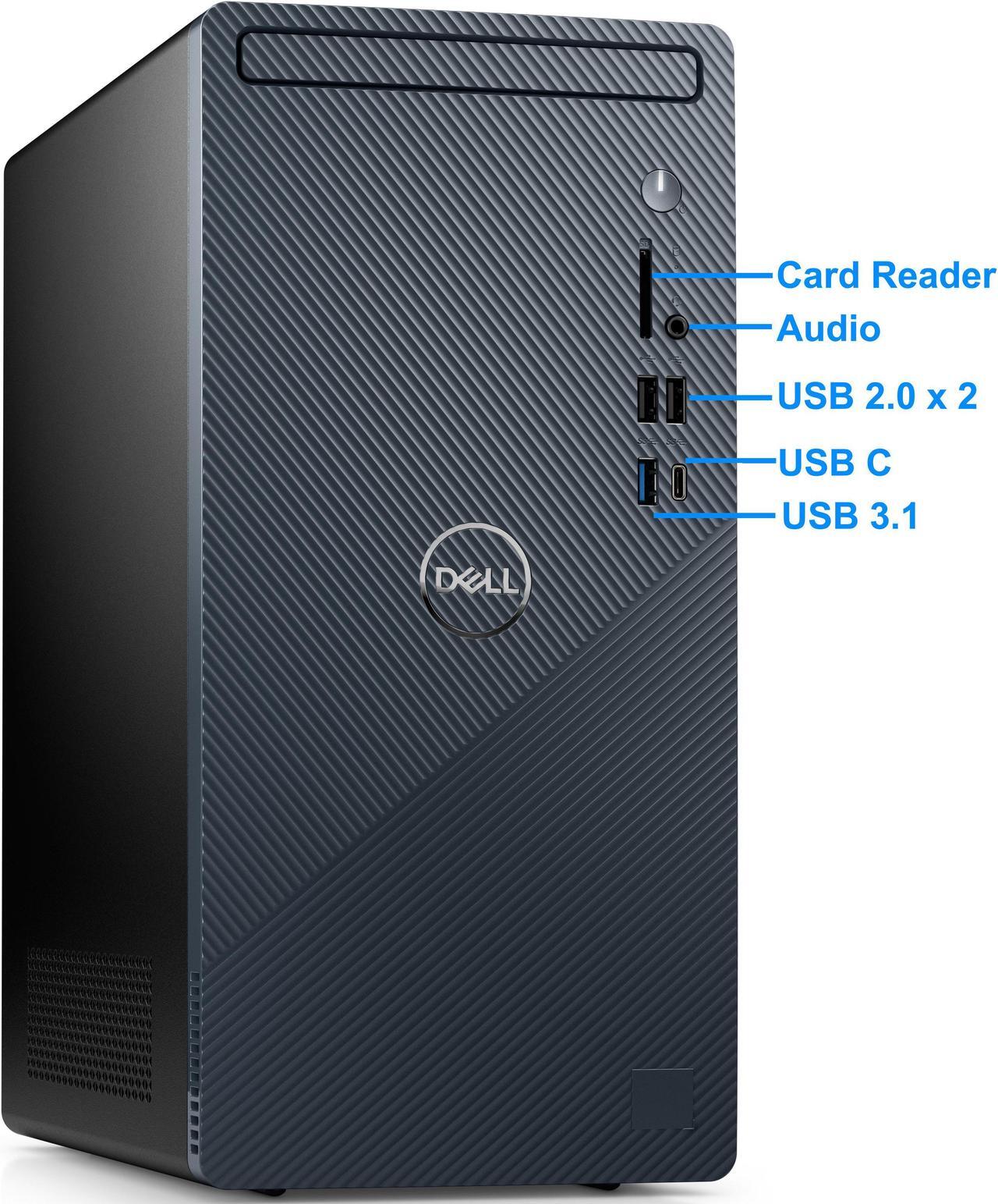 Alt view image 2 of 6 - Dell Inspiron 3910 Mini-Tower Desktop Computer, Intel Core i7-12700, 32GB RAM, 2TB SSD NVMe + 1TB HDD, AX Wi-Fi, Bluetooth, SD Card Reader, HDMI, VGA - Windows 11 Pro