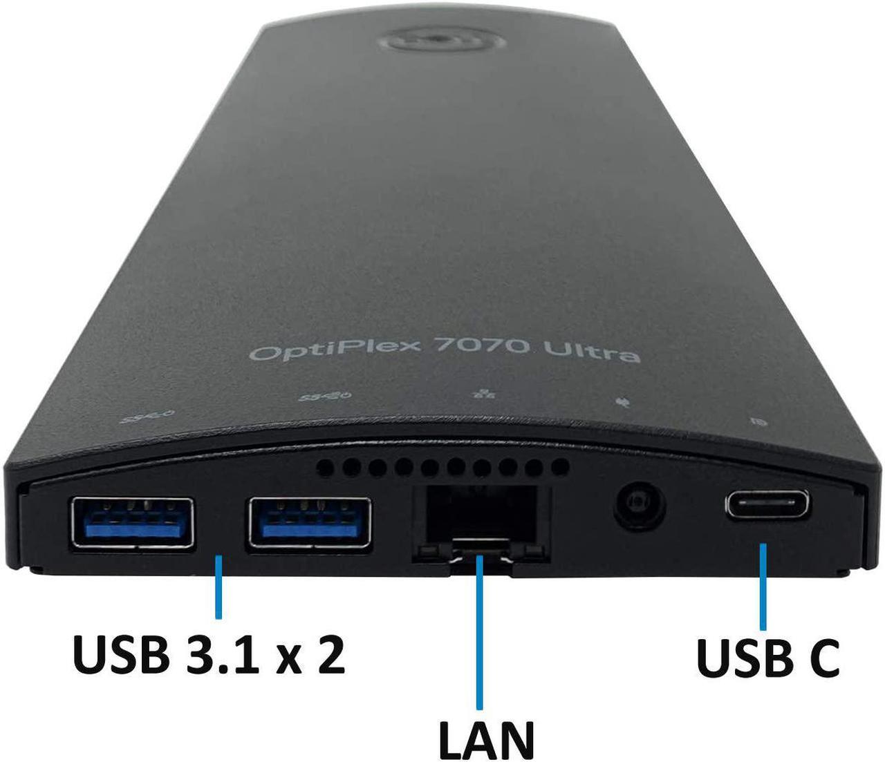 Alt view image 2 of 7 - Dell OptiPlex 7070 Ultra Small Desktop Computer, Intel Core i7-8565U Upto 4.6Hz, 16GB RAM, 512GB M.2 NVME SSD, AX Wi-Fi, Bluetooth 5.0 - Windows 11 Pro