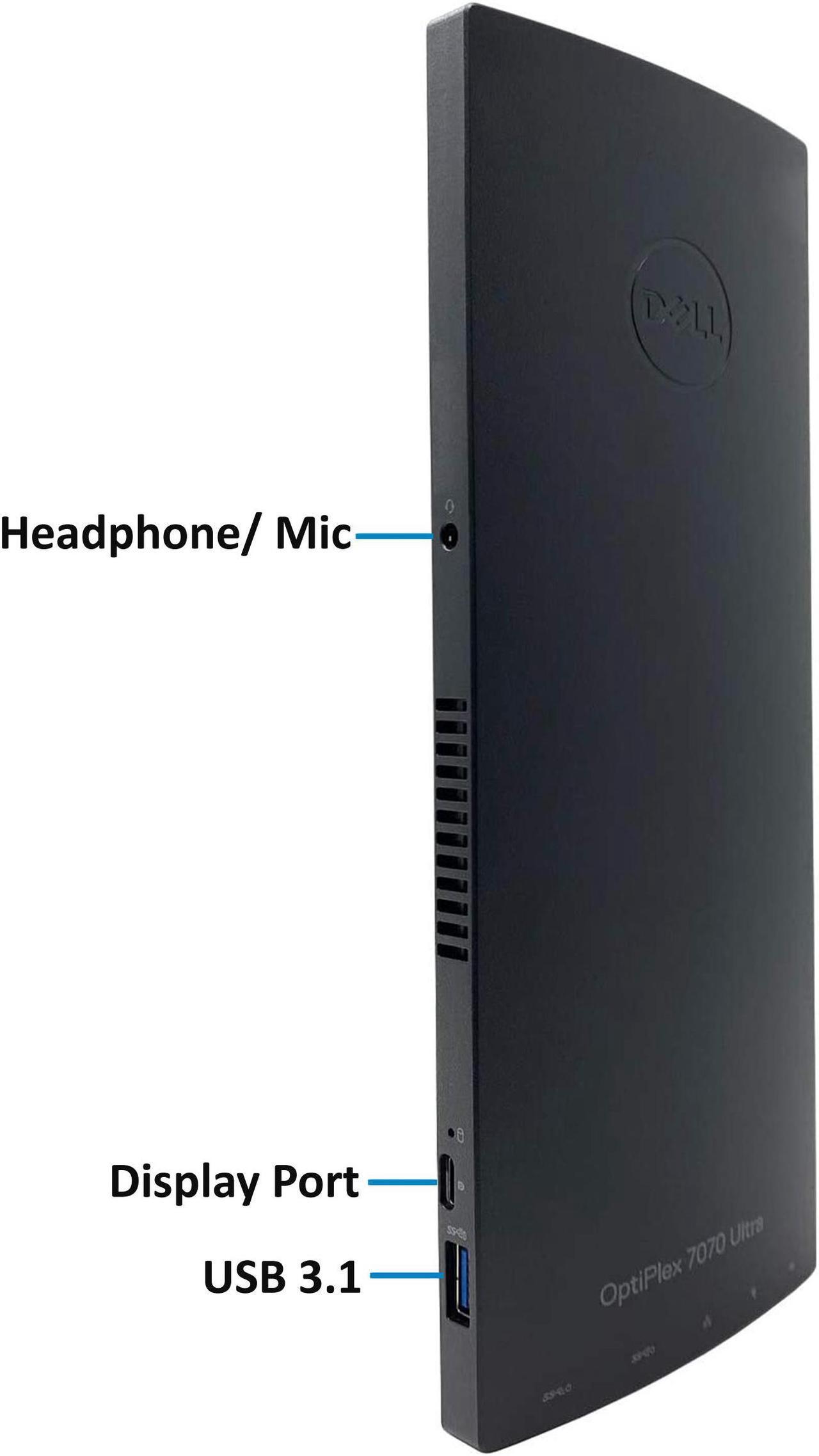 Alt view image 3 of 7 - Dell OptiPlex 7070 Ultra Small Desktop Computer, Intel Core i7-8565U Upto 4.6Hz, 16GB RAM, 512GB M.2 NVME SSD, AX Wi-Fi, Bluetooth 5.0 - Windows 11 Pro