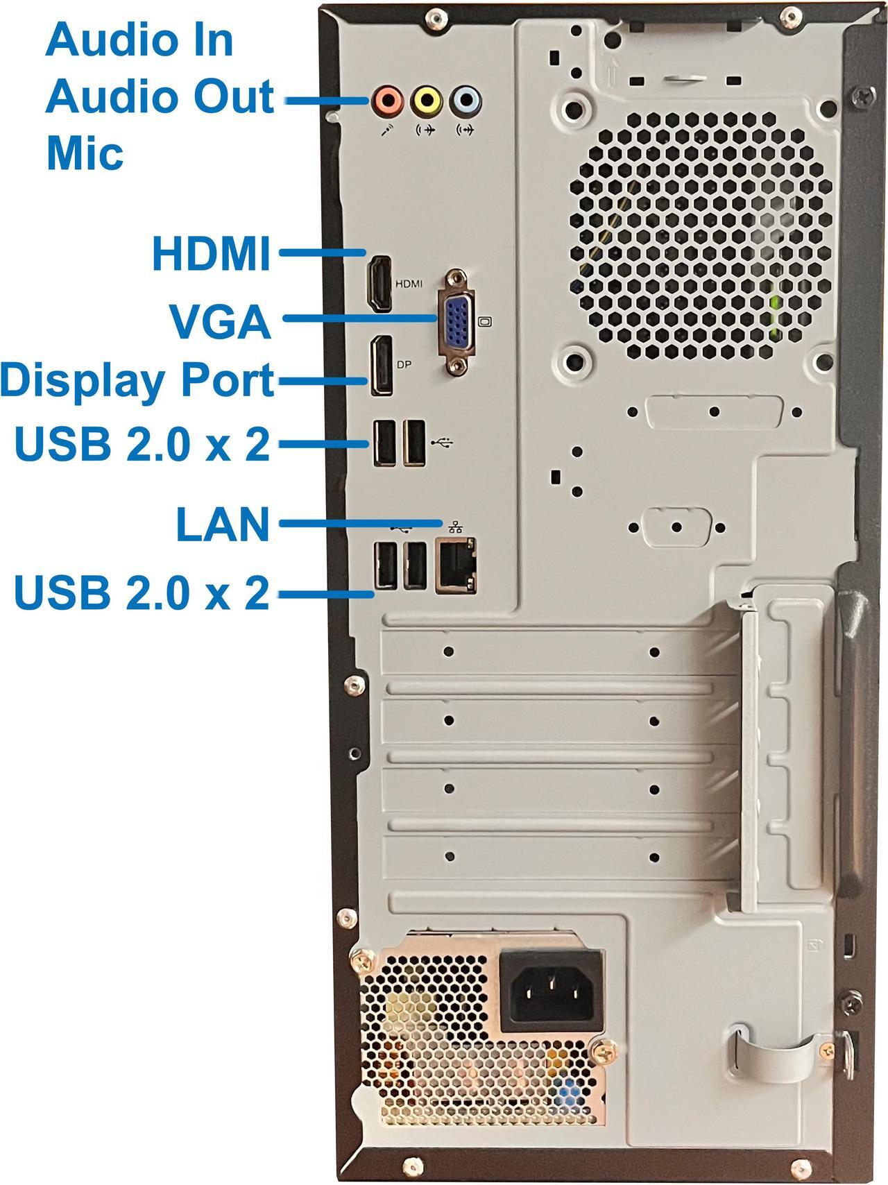 Alt view image 2 of 6 - Acer Veriton VS2690G Tower Computer Intel i7-12700K, 64GB Ram, 4TB NVMe SSD, DisplayPort, HDMI, VGA, AC Wi-Fi, Bluetooth - Windows 11 Pro