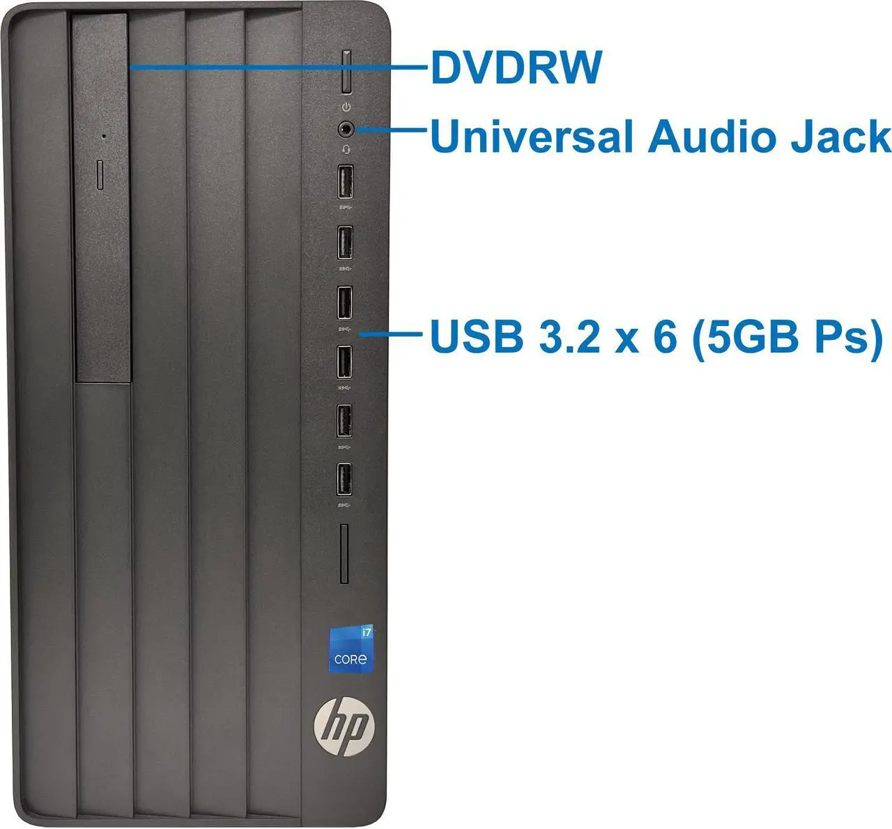 Alt view image 2 of 5 - HP Pro 290 G9 Tower Computer - Intel i9-12900K, 32GB Ram, 1TB NVMe SSD, DisplayPort, HDMI, VGA, DVD-RW, USB Type-C, AC Wi-Fi, Bluetooth - Windows 11 Pro